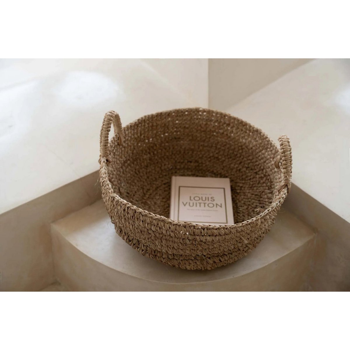 raffia mandenbak – naturel – l – bazar bizar Bazar Bizar Living