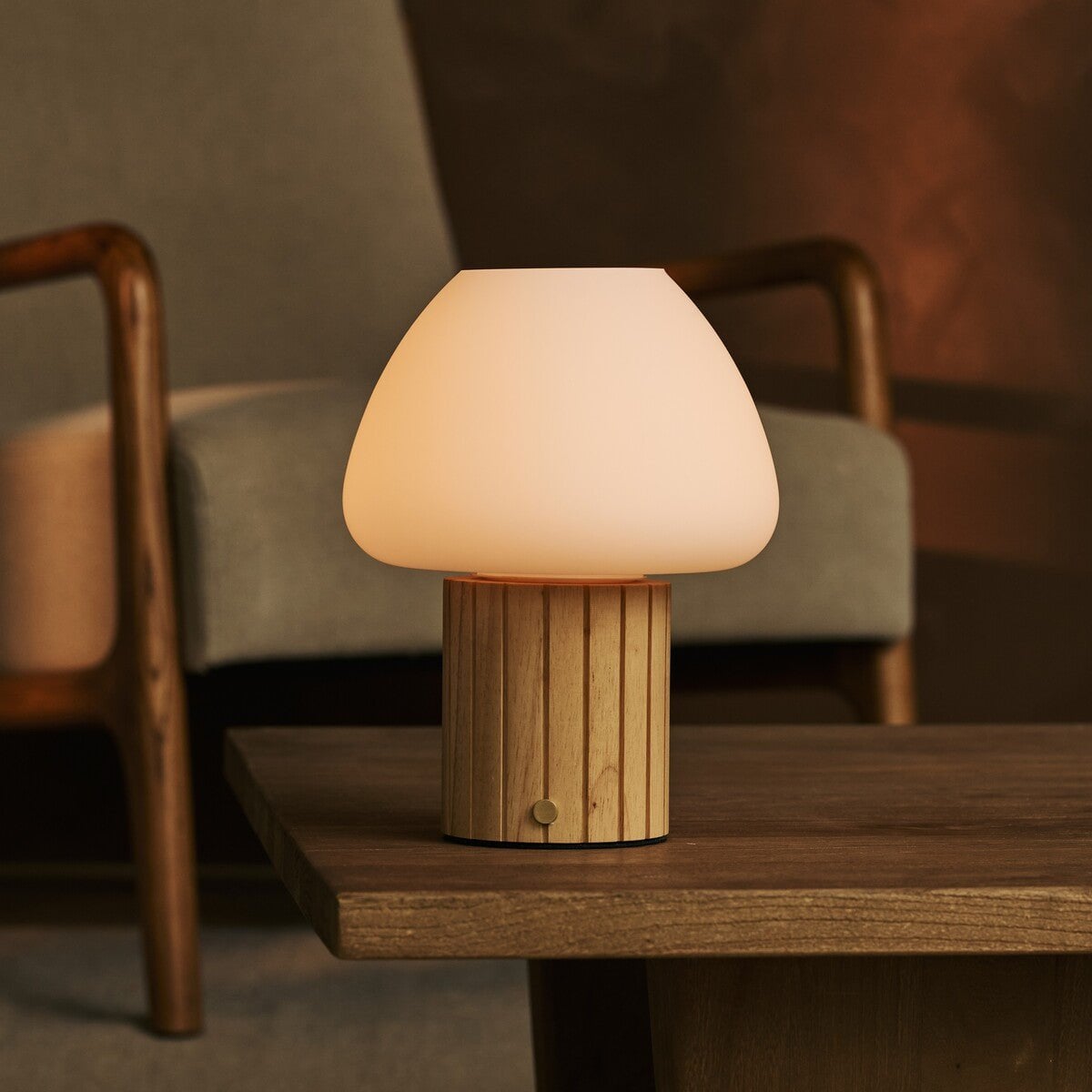 romée lichtbruine oplaadbare tafellamp, tavellio amsterdam Tavellio - Amsterdam