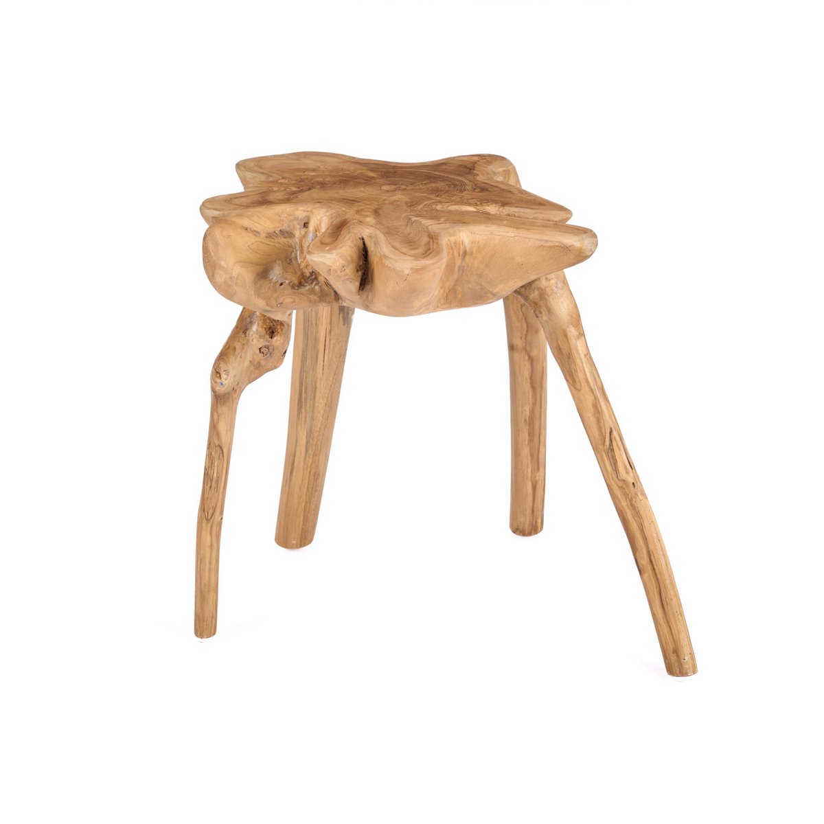 rooty bijzettafel – teakhout – organische vorm – bazar bizar living Bazar Bizar Living
