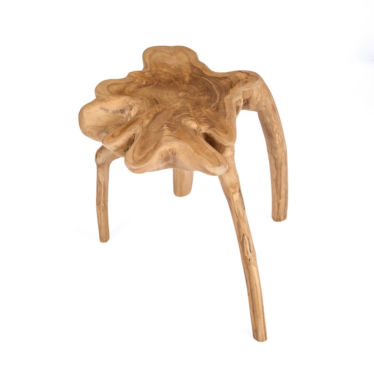 rooty bijzettafel – teakhout – organische vorm – bazar bizar living Bazar Bizar Living