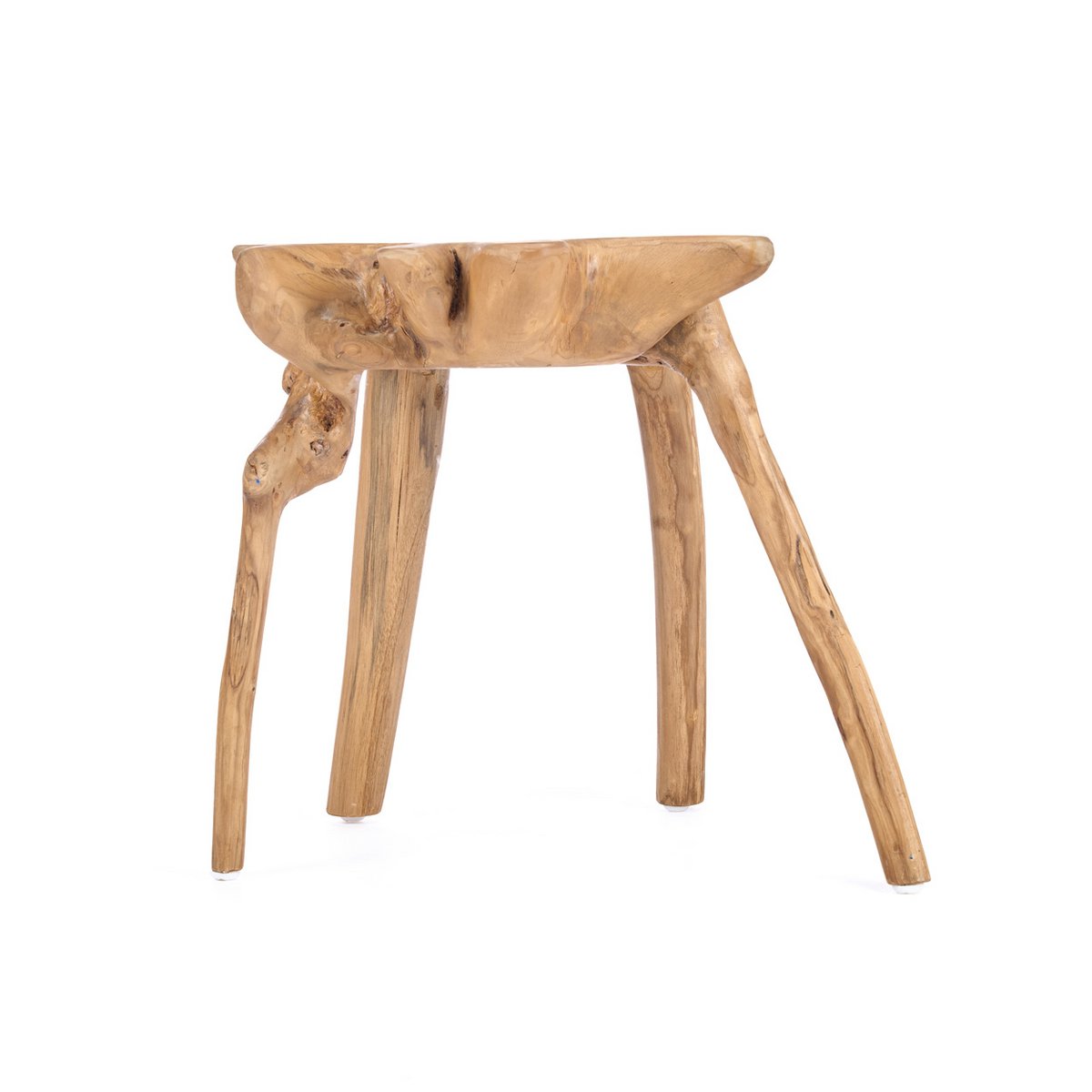 rooty bijzettafel – teakhout – organische vorm – bazar bizar living Bazar Bizar Living
