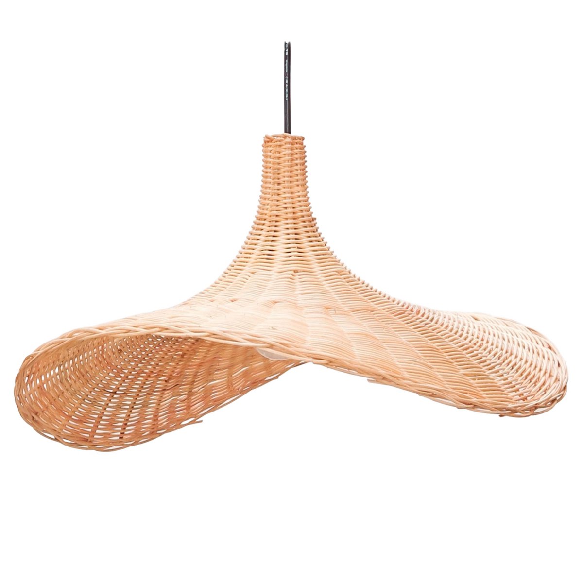 rotan hanglamp sayan – handgemaakte lampenkap van natuurlijke vezels – soeji (2 maten) Soeji