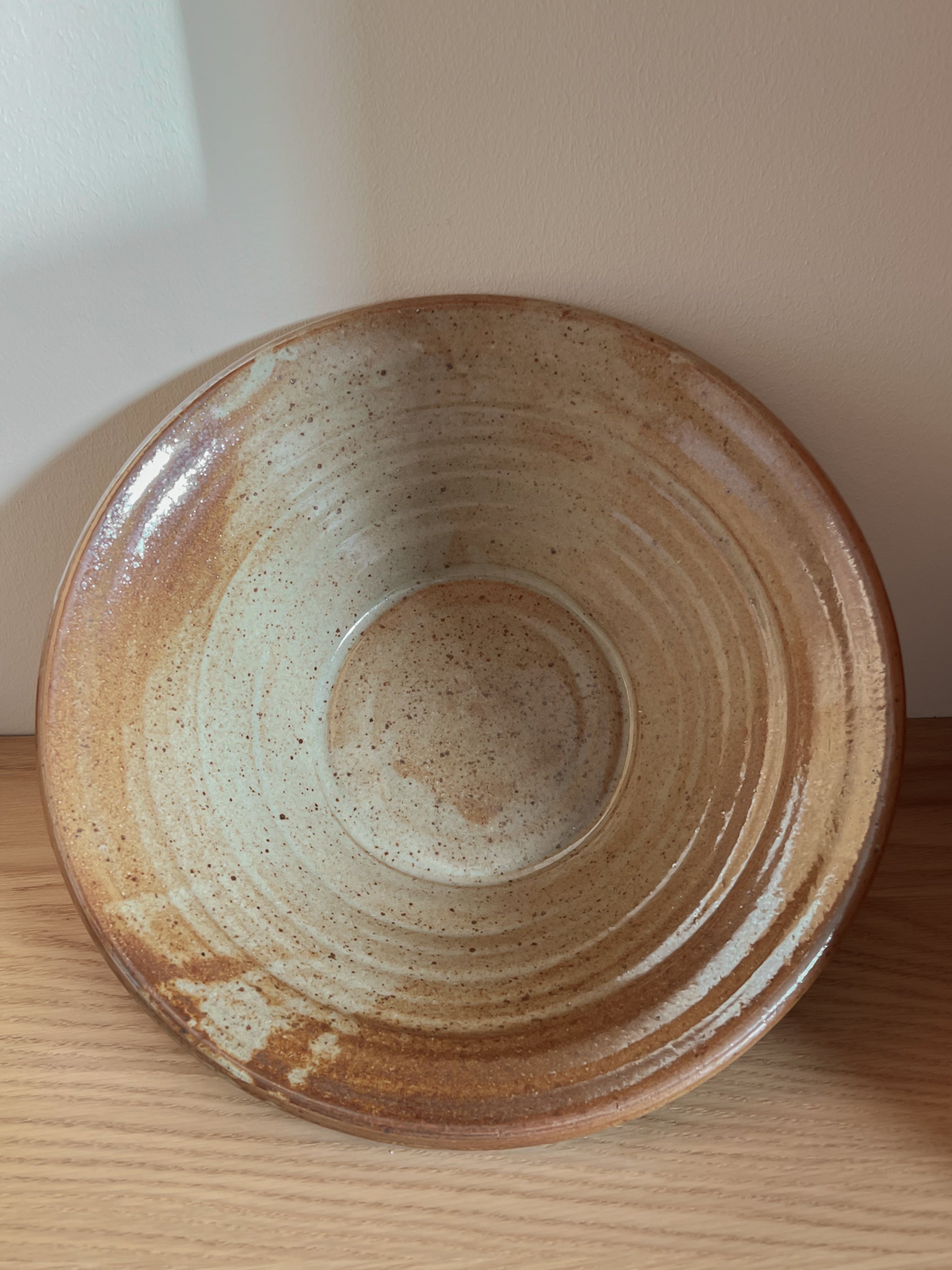 rustieke Franse schaal -aardewerk - vintage Noii home