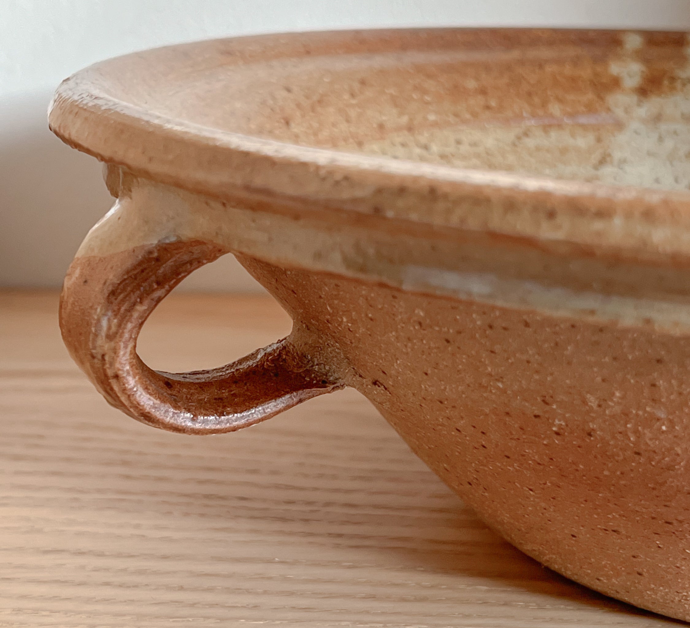rustieke Franse schaal -aardewerk - vintage Noii home