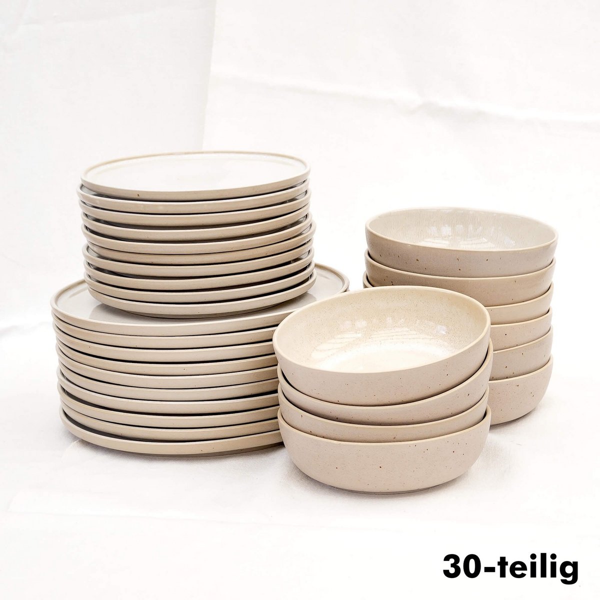 Serviesset Eelina – beige steengoed EDDA Stoneware