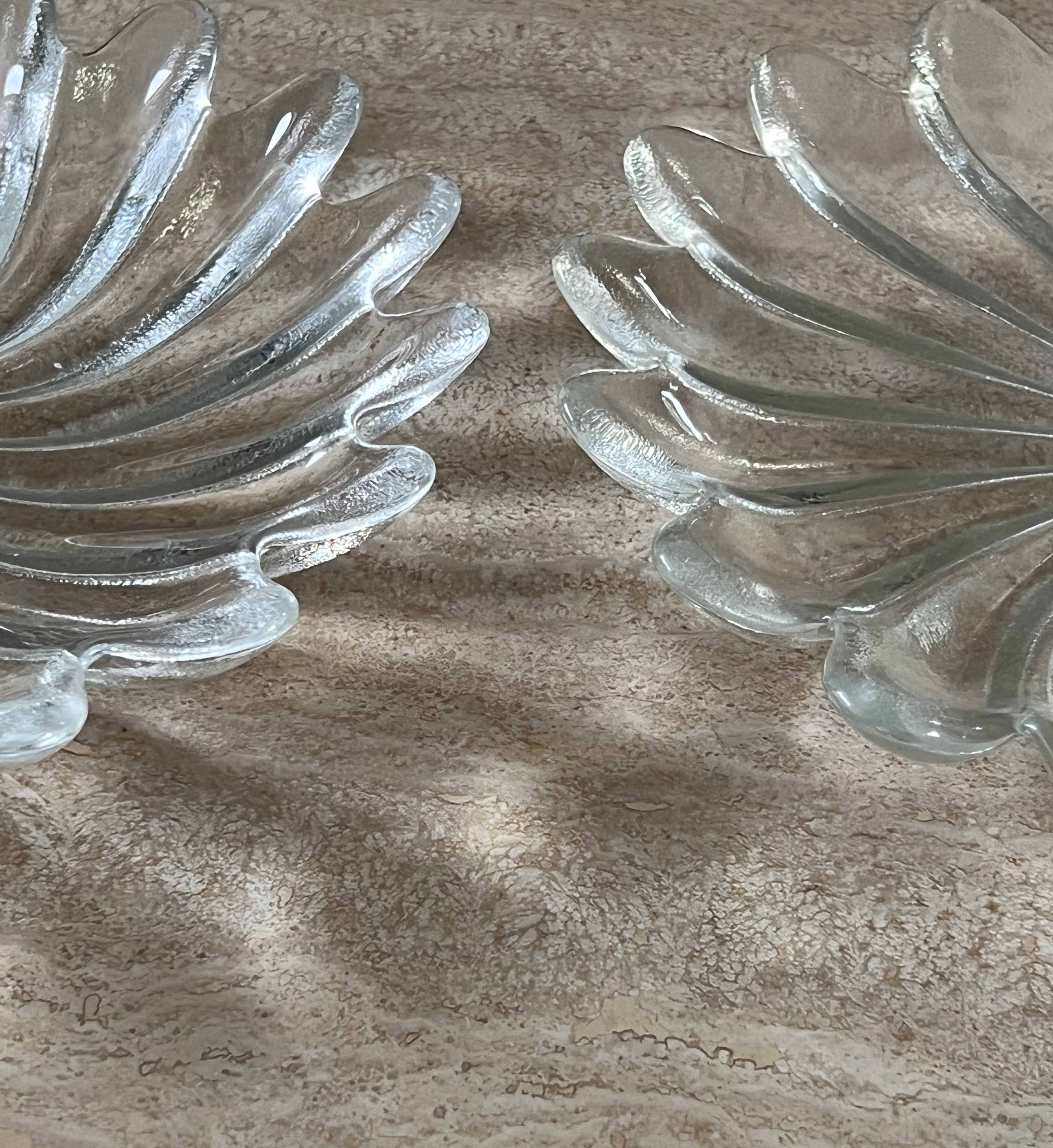 set van 2 glazen bloembordjes – collection liebenstein – walther glas – pre-loved Noii HOME