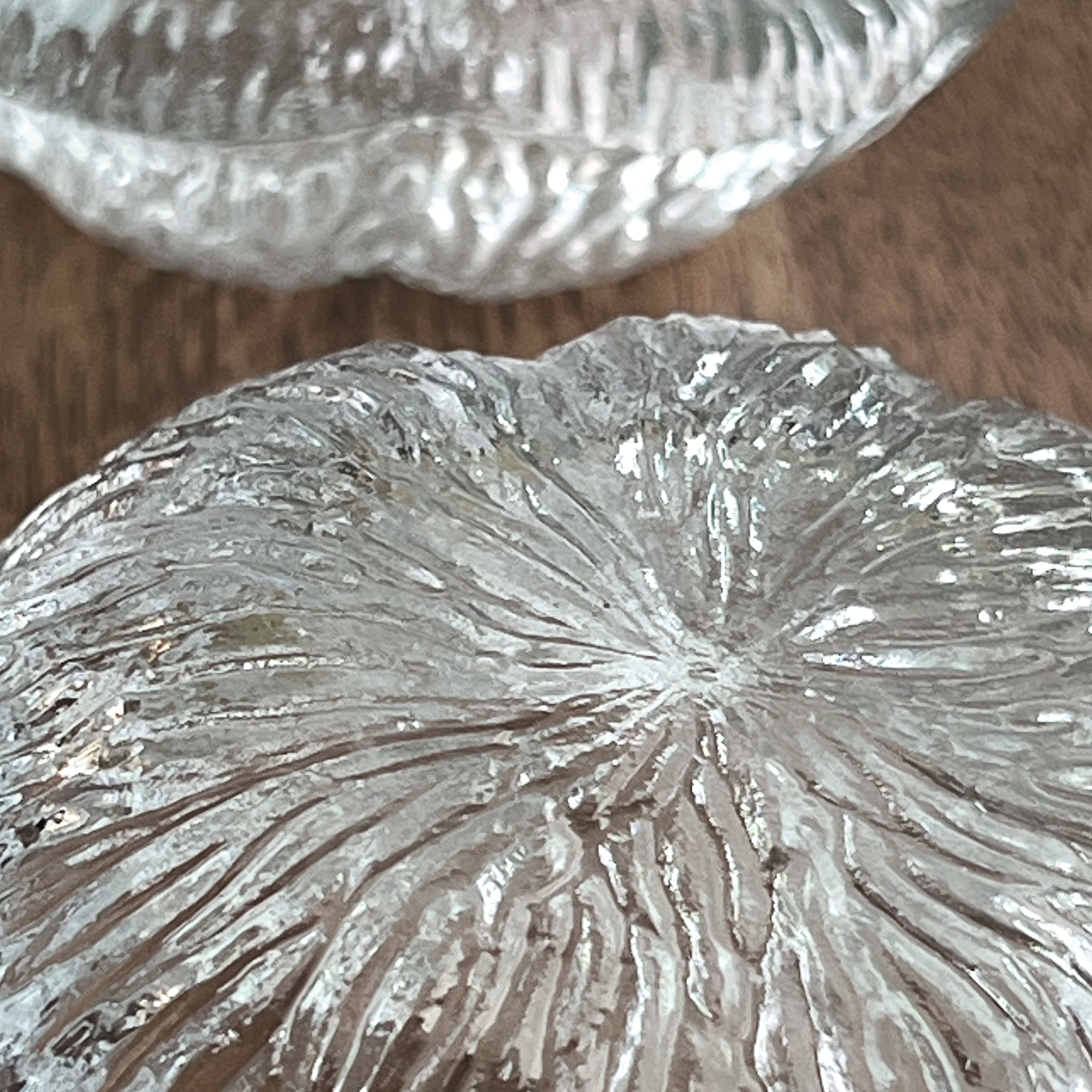 set van 2 vintage glazen kaarsenhouders – lotus duo – holmegaard – sidse werner Noii HOME