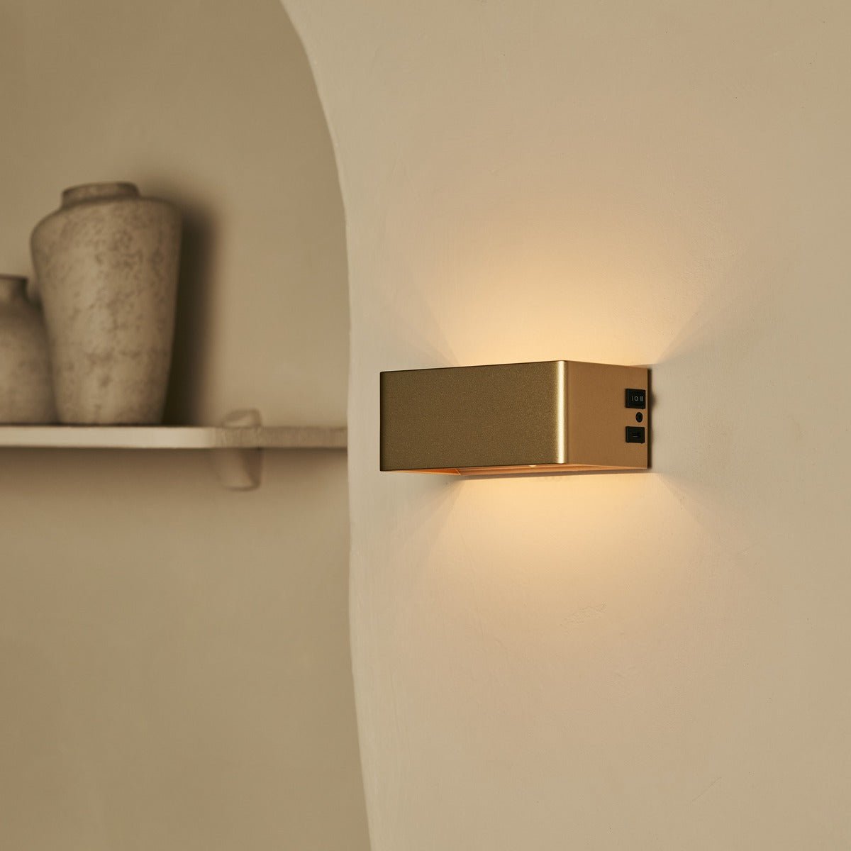 tessa wandlamp – goud – draadloos - dimbaar – incl. afstandsbediening - tavellio Tavellio - Amsterdam