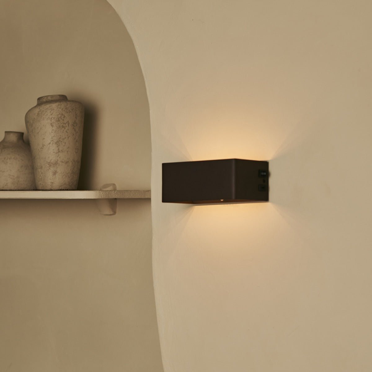 tessa wandlamp – mokka bruin – draadloos - dimbaar – inclusief afstandsbediening - tavellio Tavellio - Amsterdam