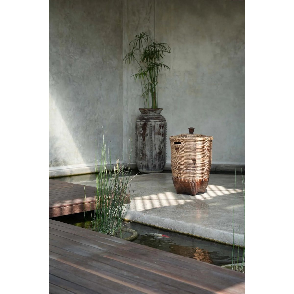 The Colonial Wasmand - Naturel Bruin - XL Bazar Bizar Living