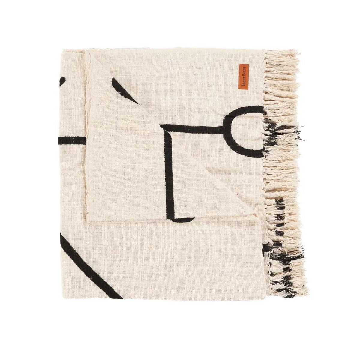 The Evil Eye Bedsprei - Natuurlijk Zwart Bazar Bizar Living