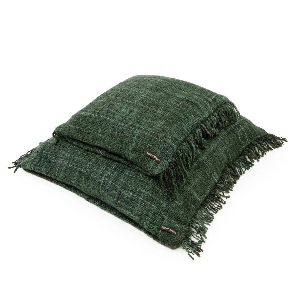 The Oh My Gee Kussenhoes - Bosgroen - 40x40 Bazar Bizar Living