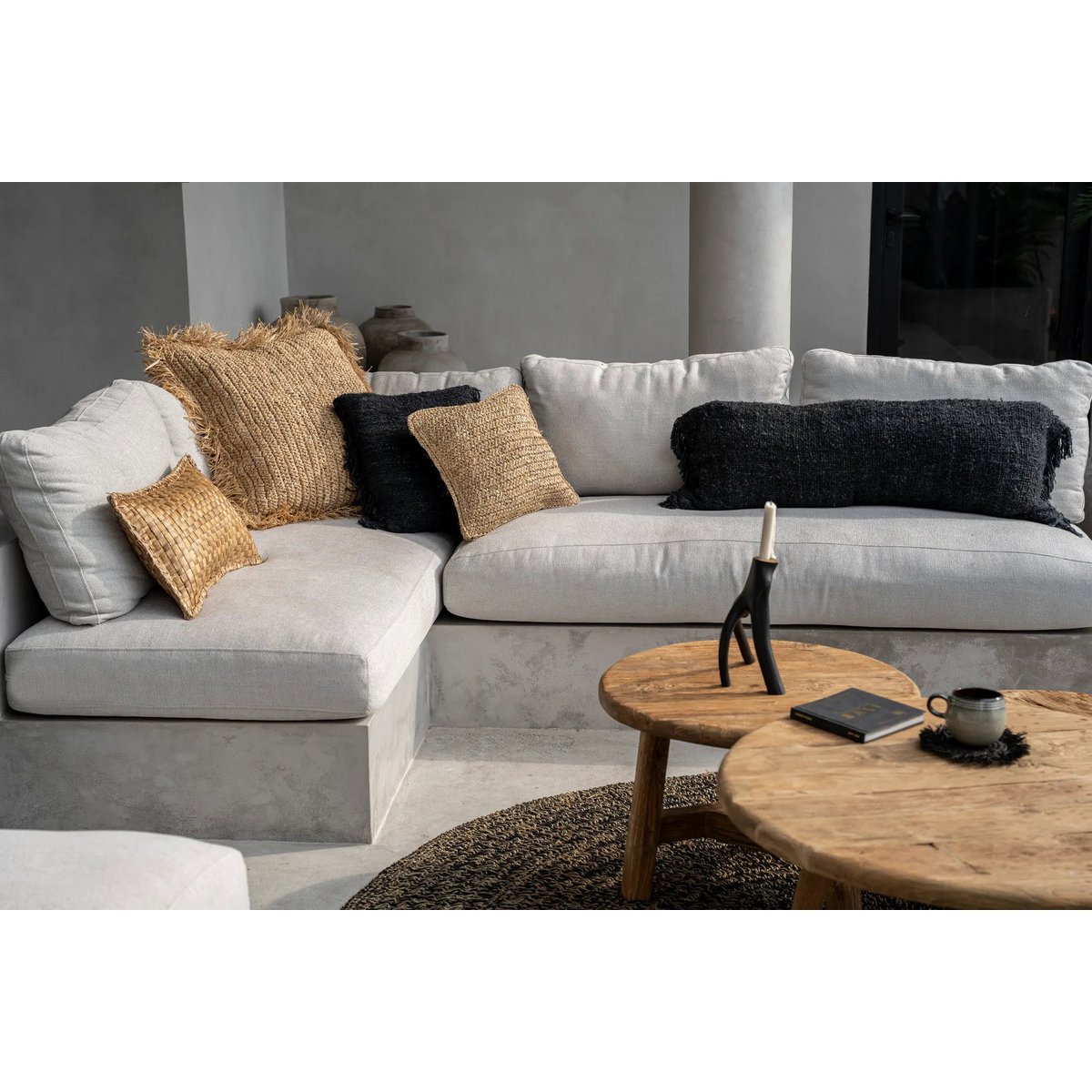 The Oh My Gee Kussenhoes - Zwart Marine - 35x100 Bazar Bizar Living