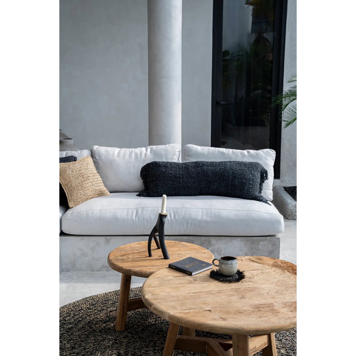 The Oh My Gee Kussenhoes - Zwart Marine - 35x100 Bazar Bizar Living