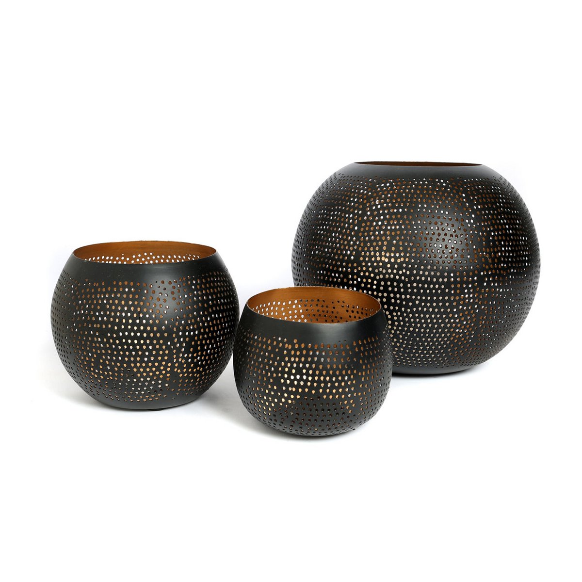 The Pierced Ball - Zwart Goud - L Bazar Bizar Living