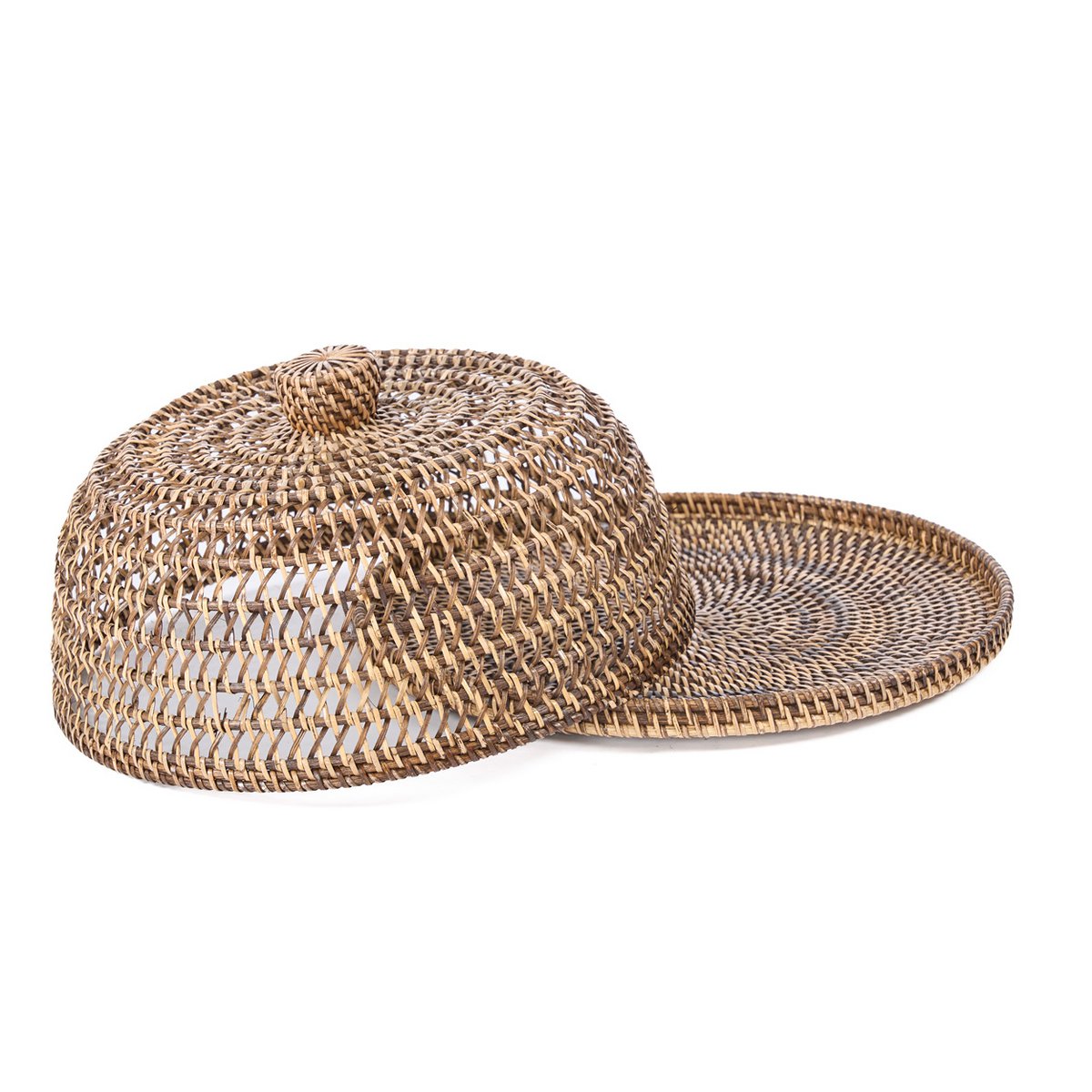The Rattan Food Cover - Natural Brown - M Bazar Bizar Living