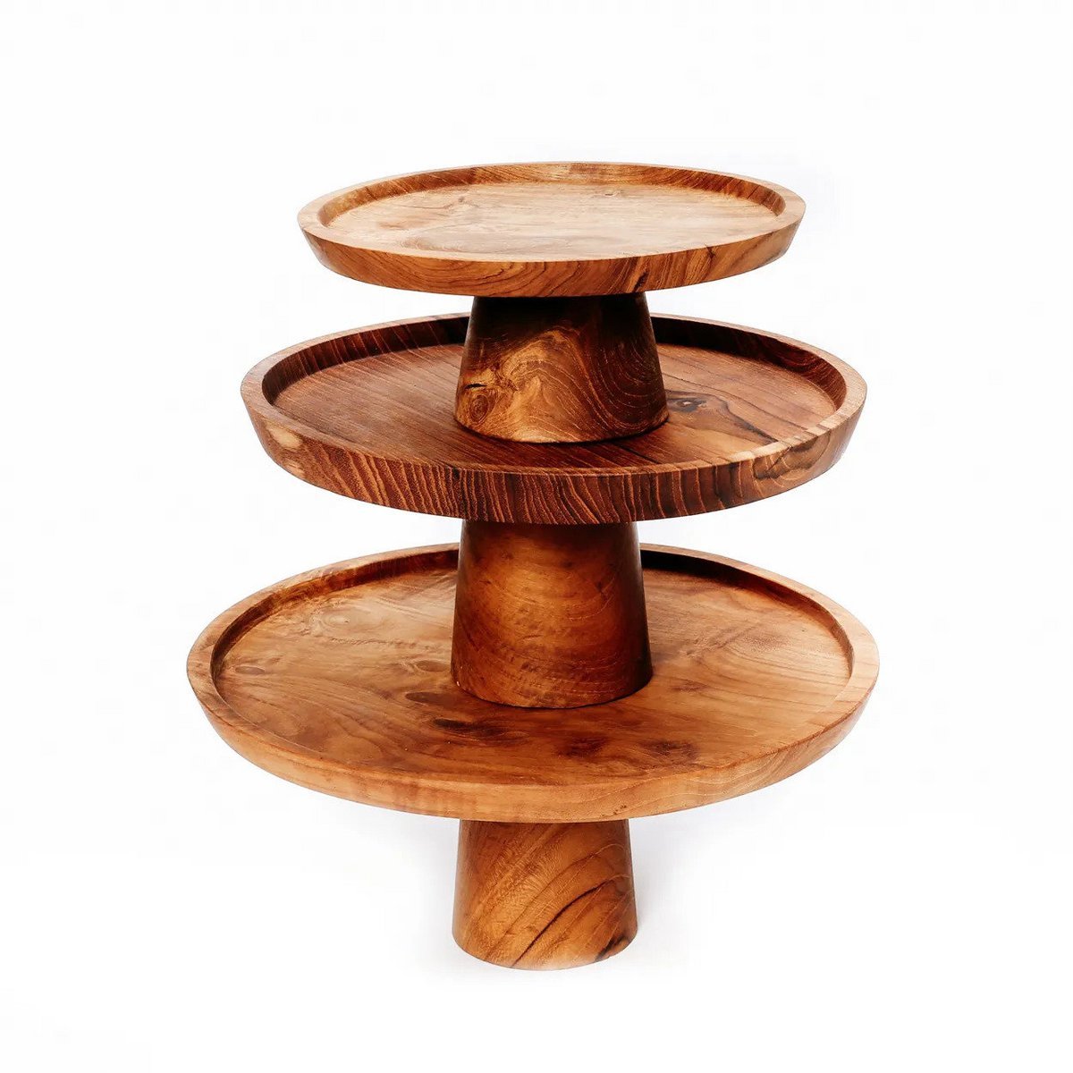 The Teak Root Cake Dish - L Bazar Bizar Living