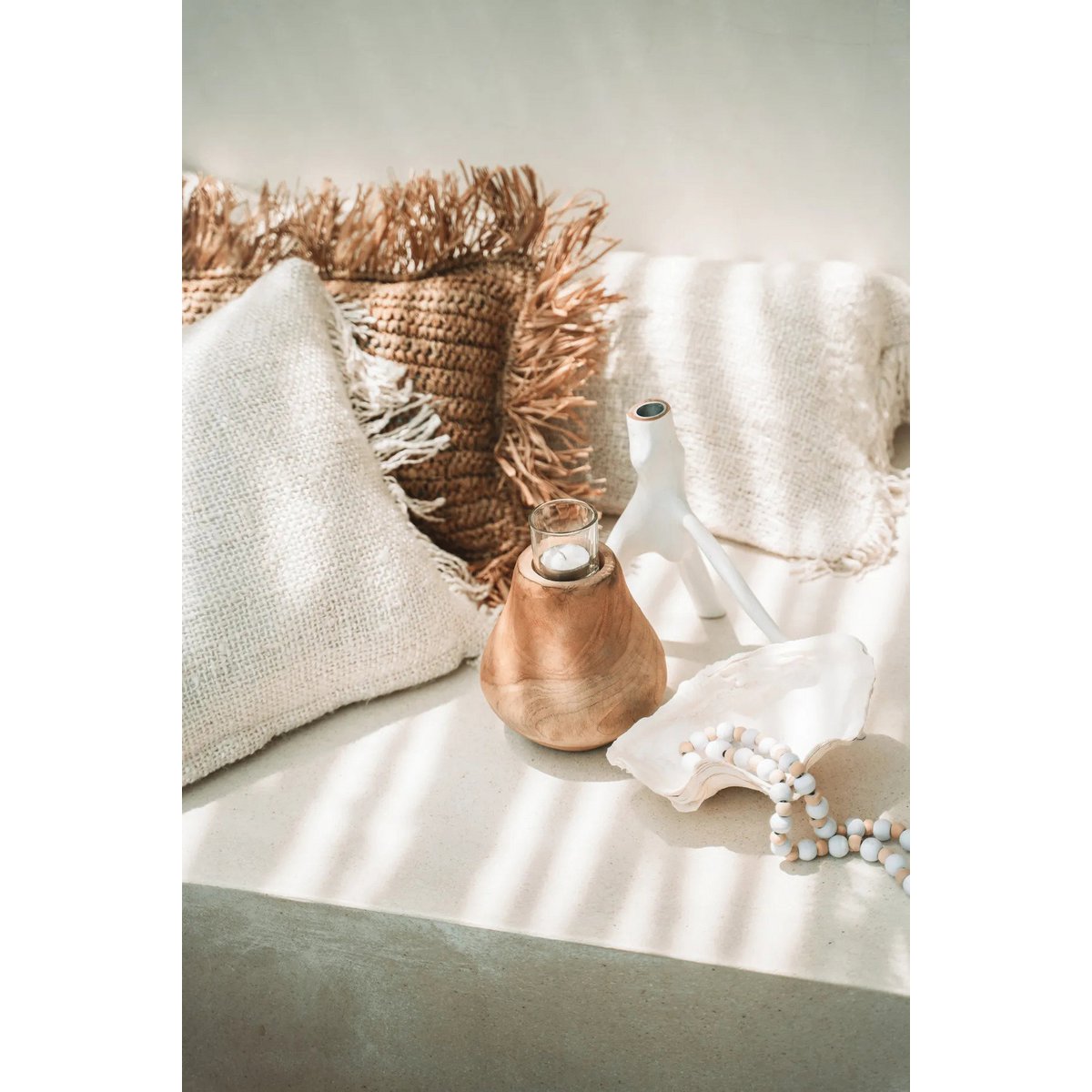 The Triple Twig Candle Holder - Wit Bazar Bizar Living