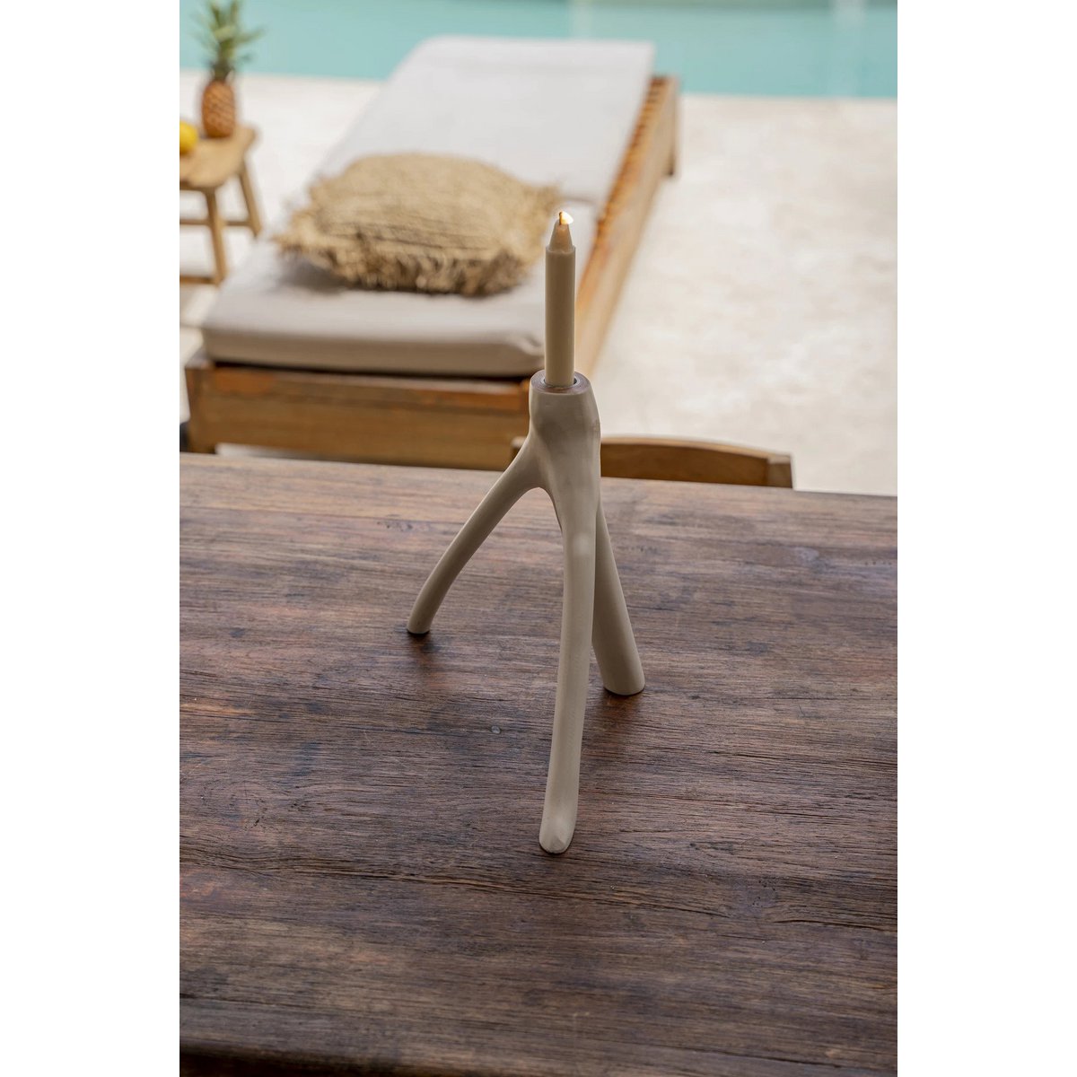 The Triple Twig Candle Holder - Wit Bazar Bizar Living