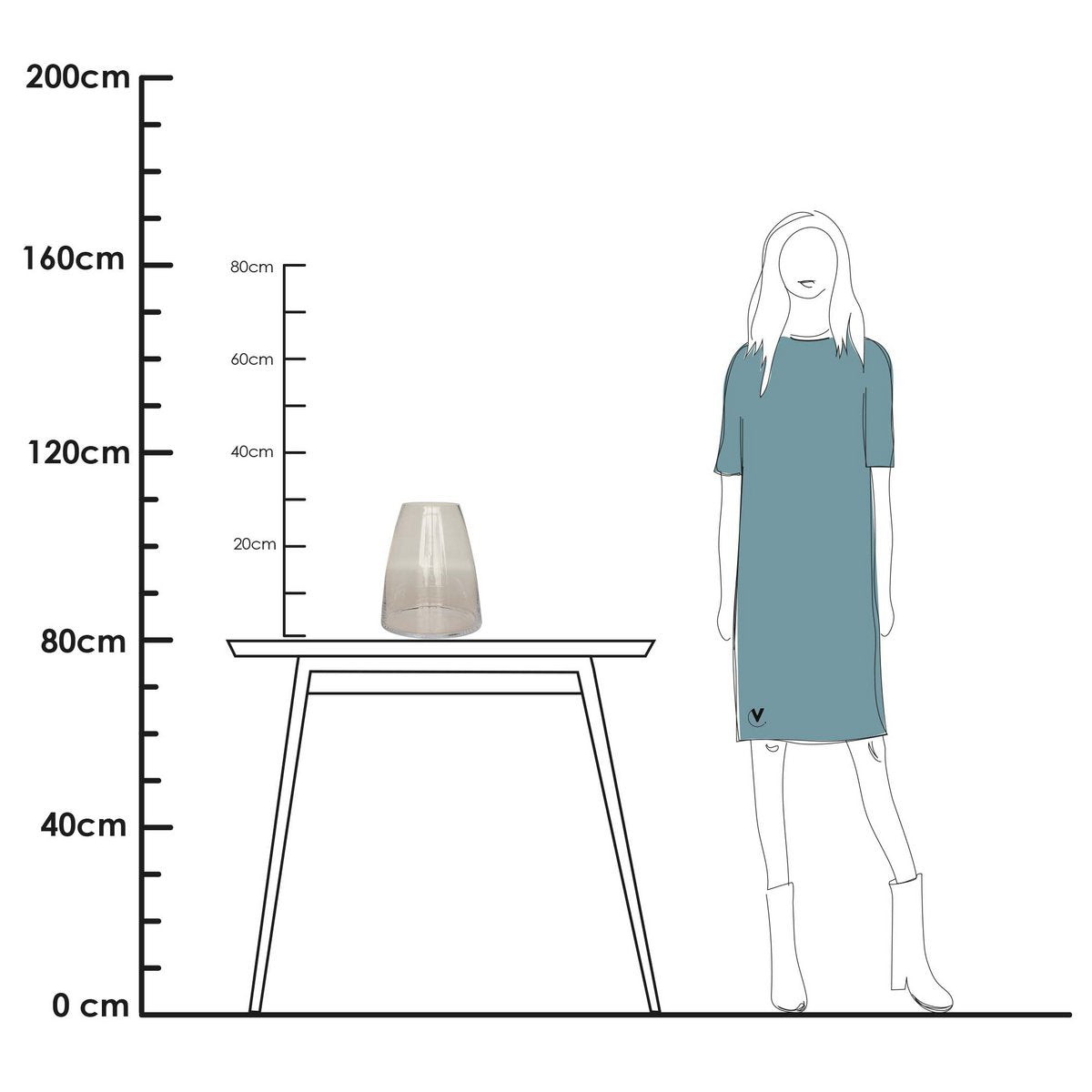 Travo Transparant Vase The World