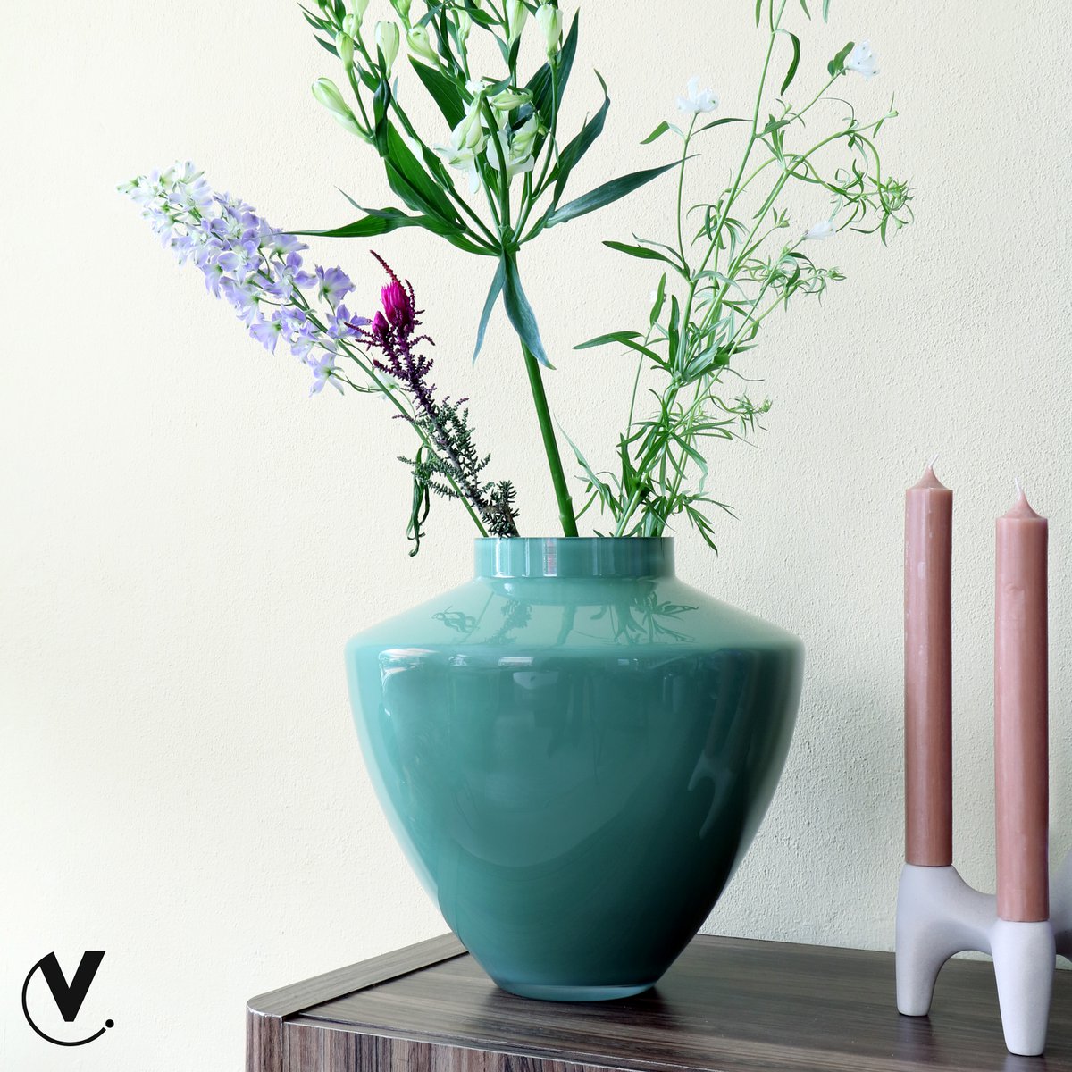 Vaas - Kagera pastel green Vase The World
