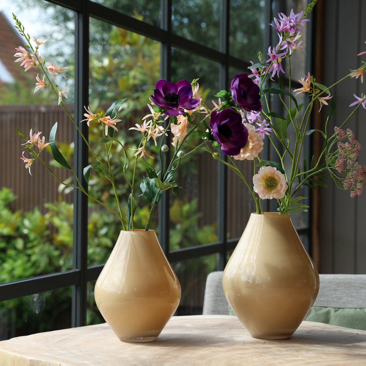 Vaas - Lesse metallic pastel sand Vase The World