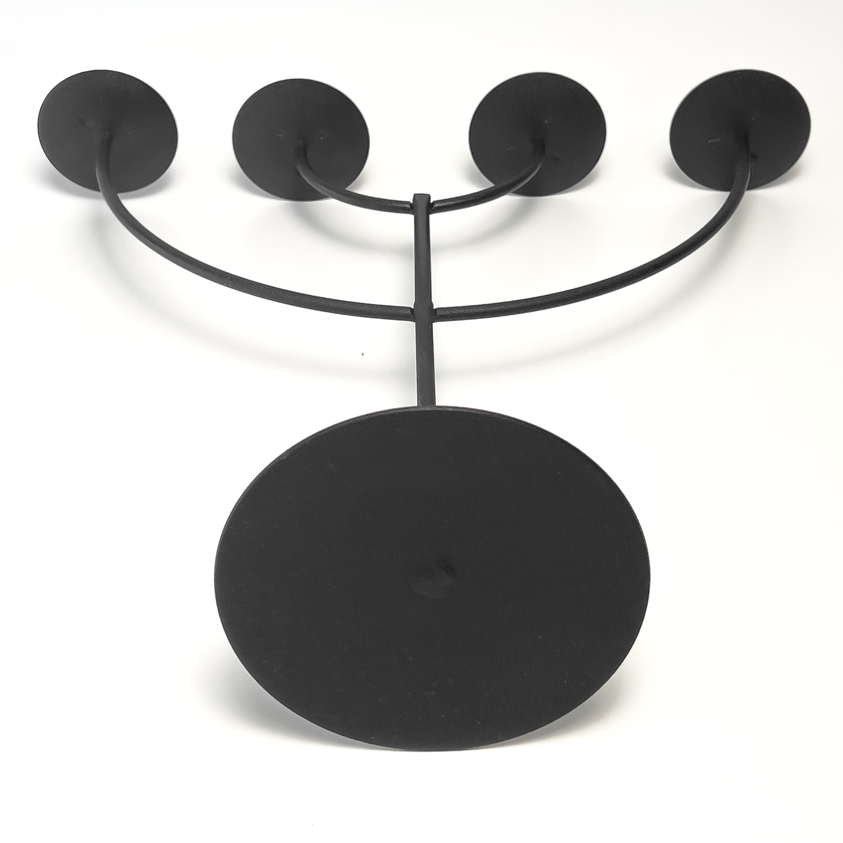vierarmige metalen kandelaar – zwart – scandinavisch design (jaren ’90) Noii HOME