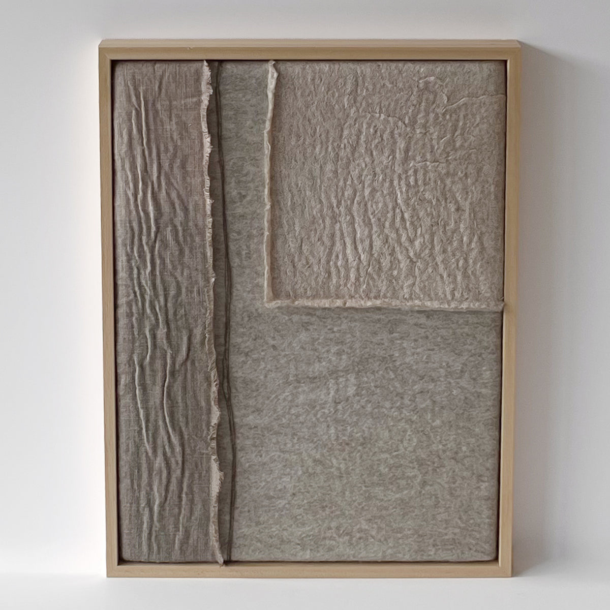 Vilten schilderij Imperfectus XXII – Vilt & Vlow | 33 × 43 cm Noii HOME