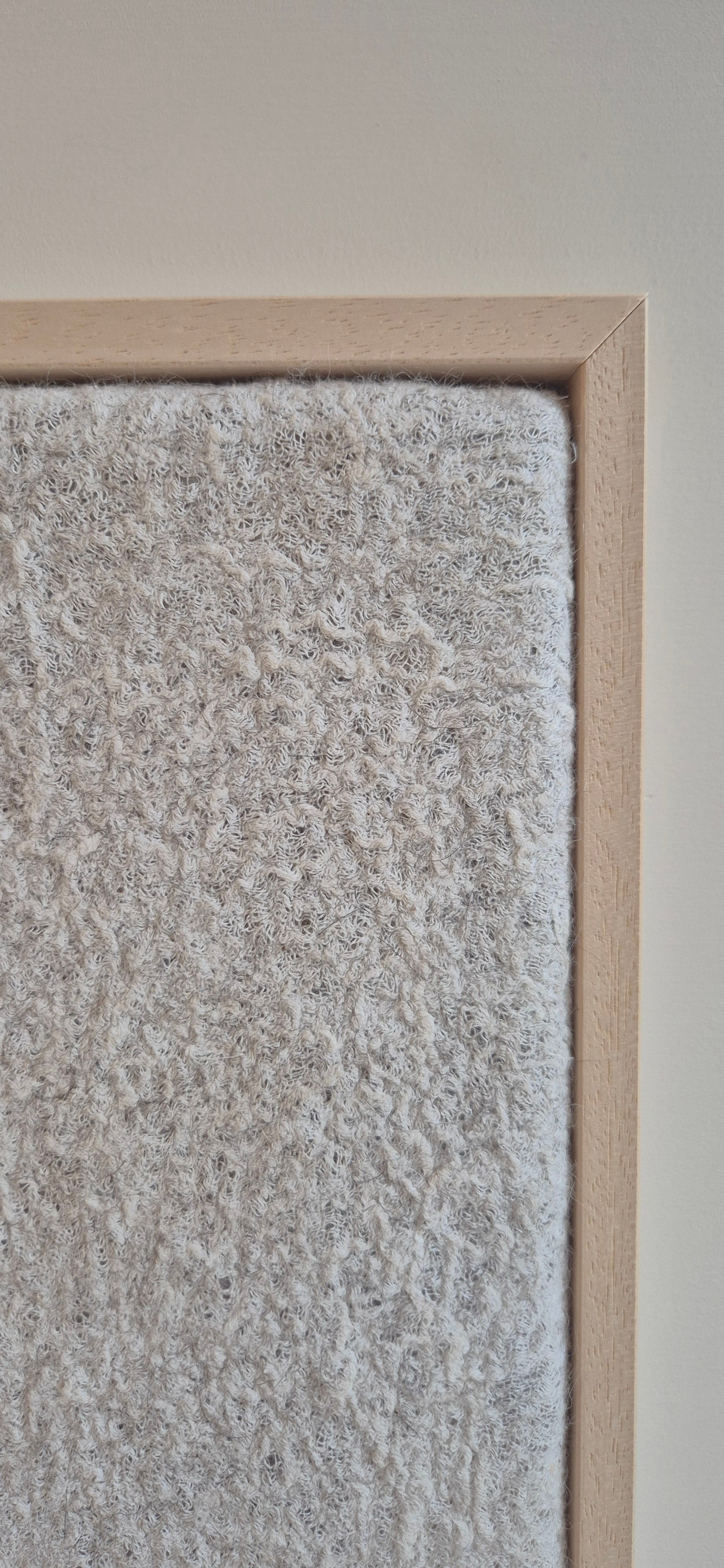 vilten wandkunst imperfectus I – vilt & vlow | 40 × 40 cm Noii HOME