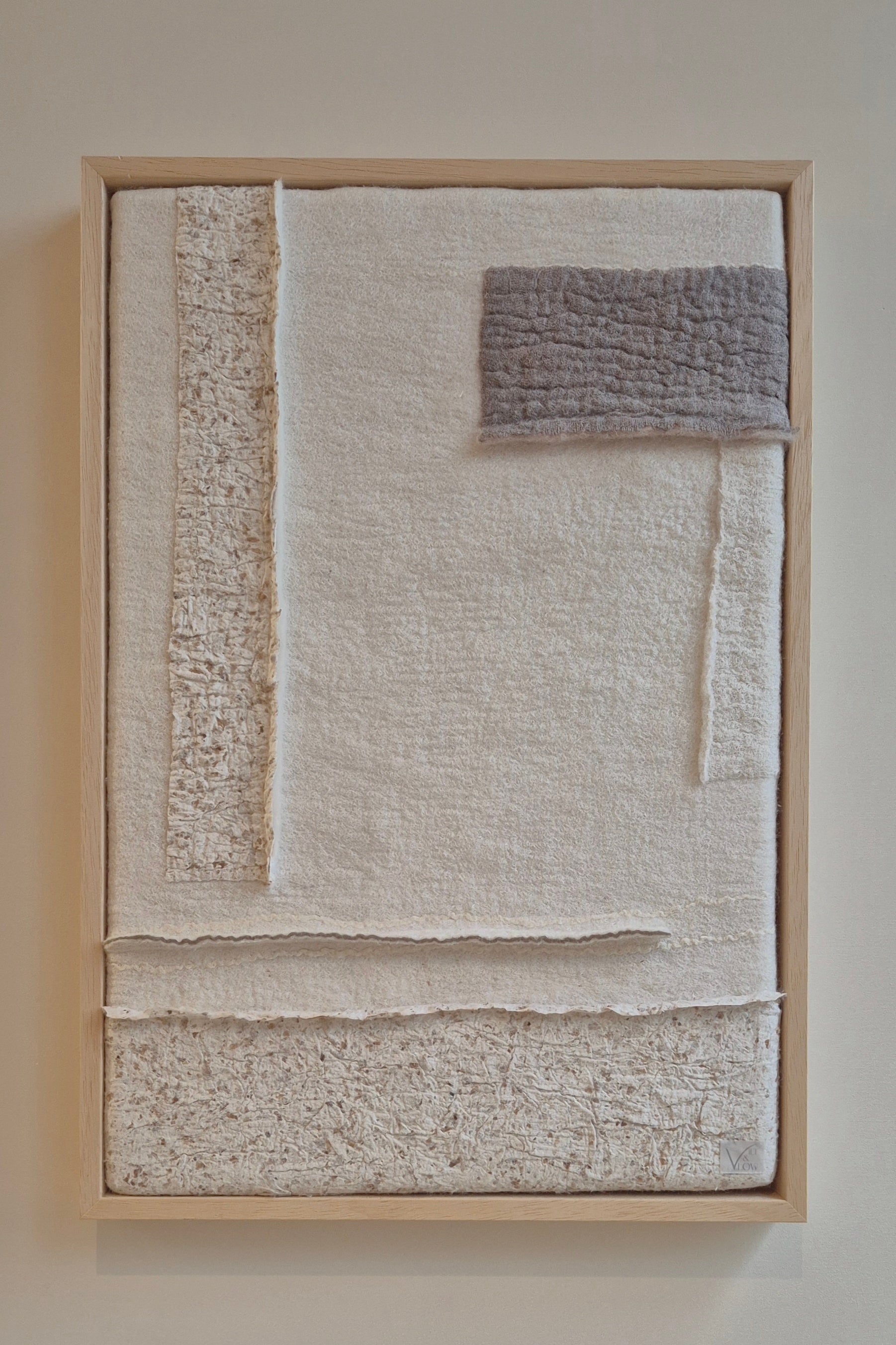 vilten wandkunst imperfectus IV – vilt & vlow | 30 × 45 cm Noii HOME