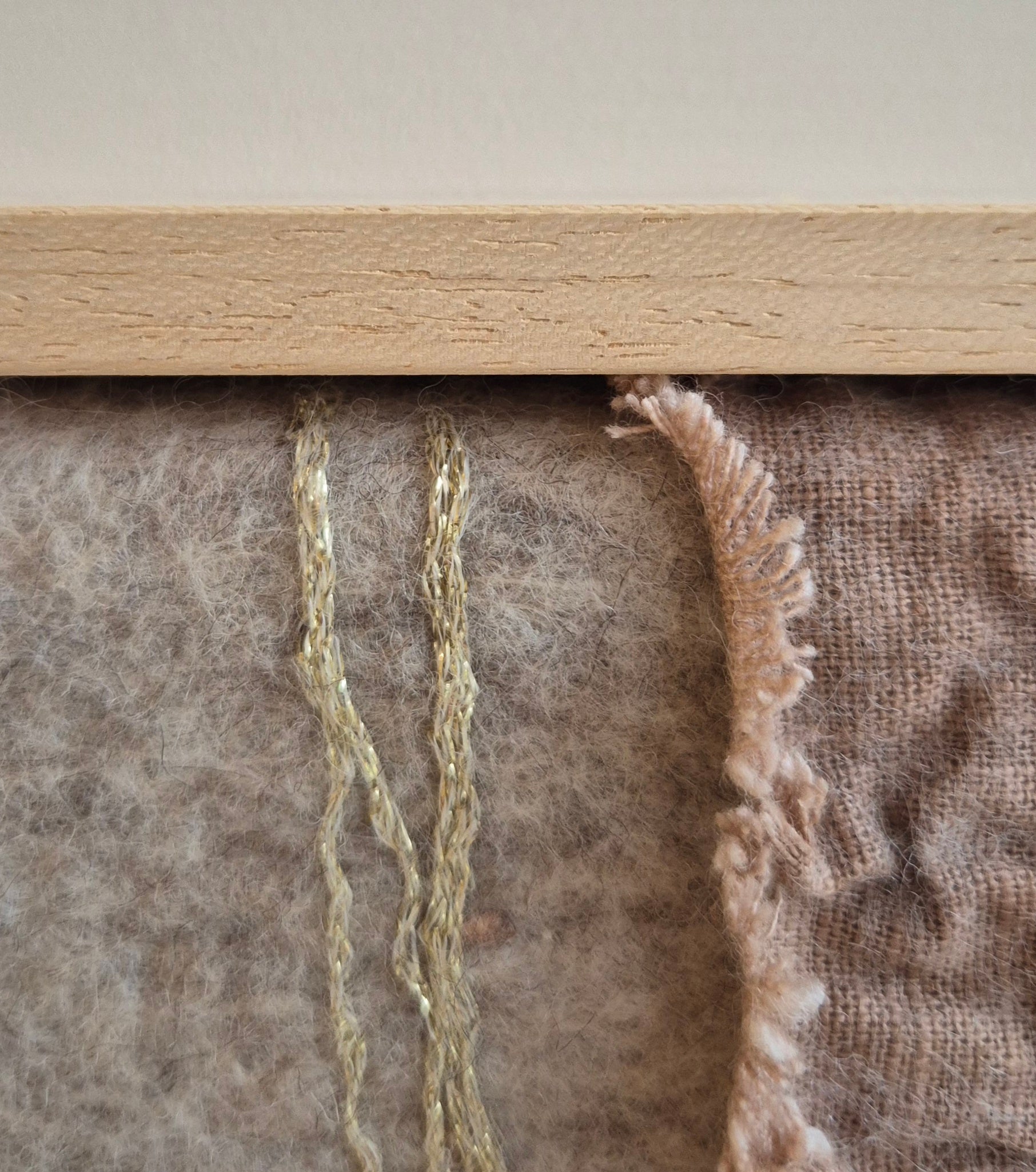 vilten wandkunst imperfectus V – vilt & vlow | 20 × 20 cm Noii HOME