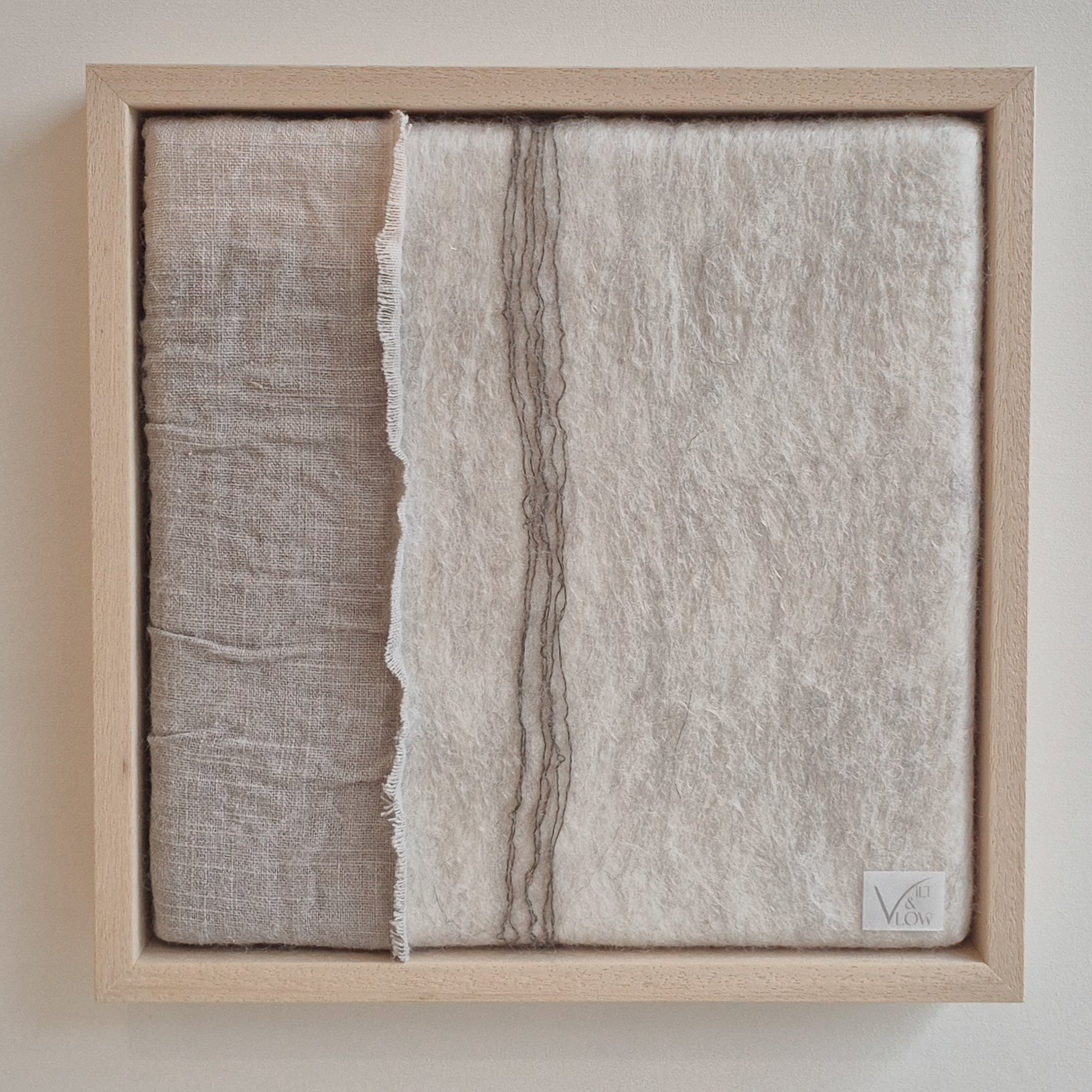 vilten wandkunst imperfectus VI – Vilt & Vlow | 20 × 20 cm Noii HOME