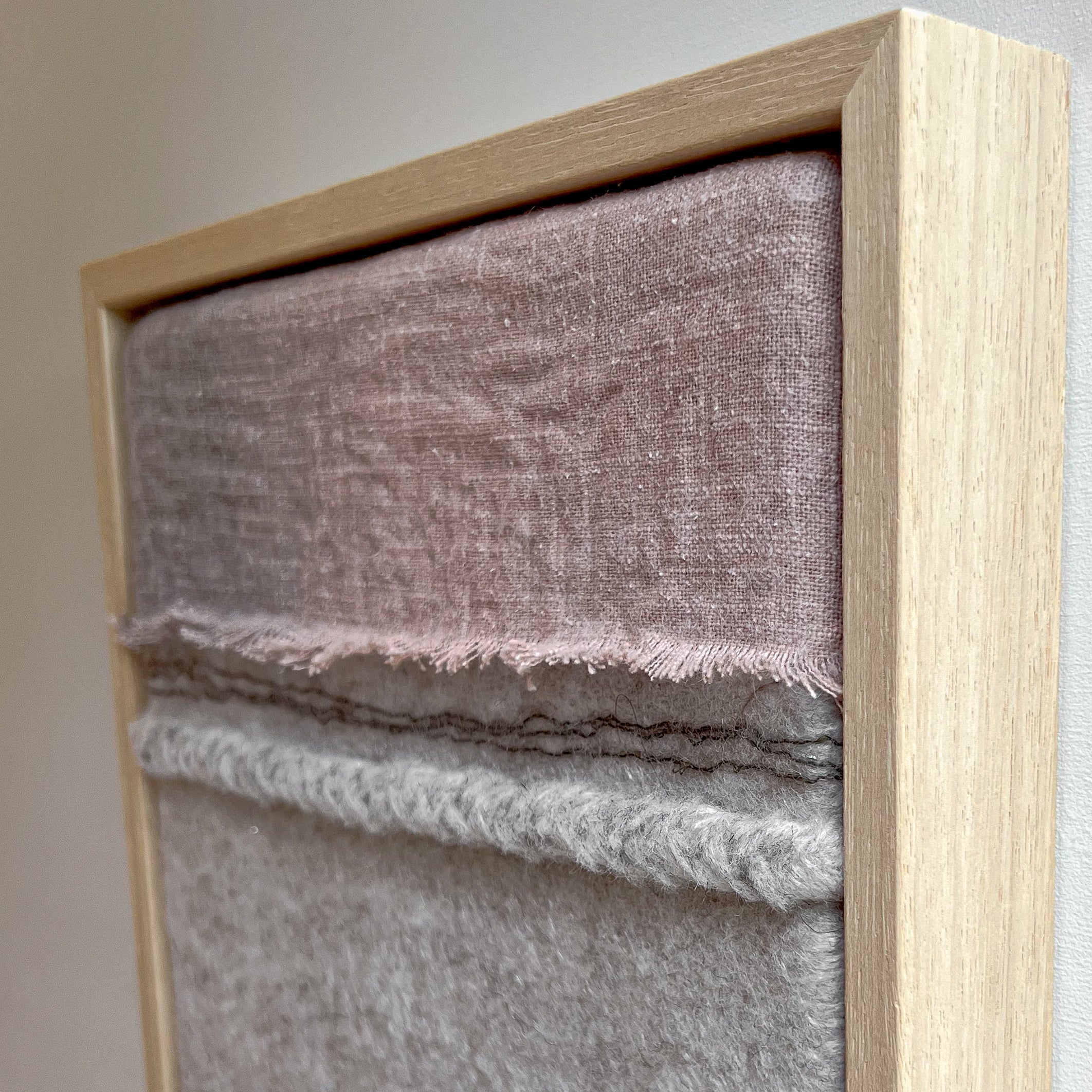 vilten wandkunst imperfectus XVII – vilt & vlow | 23 × 23 cm Noii HOME