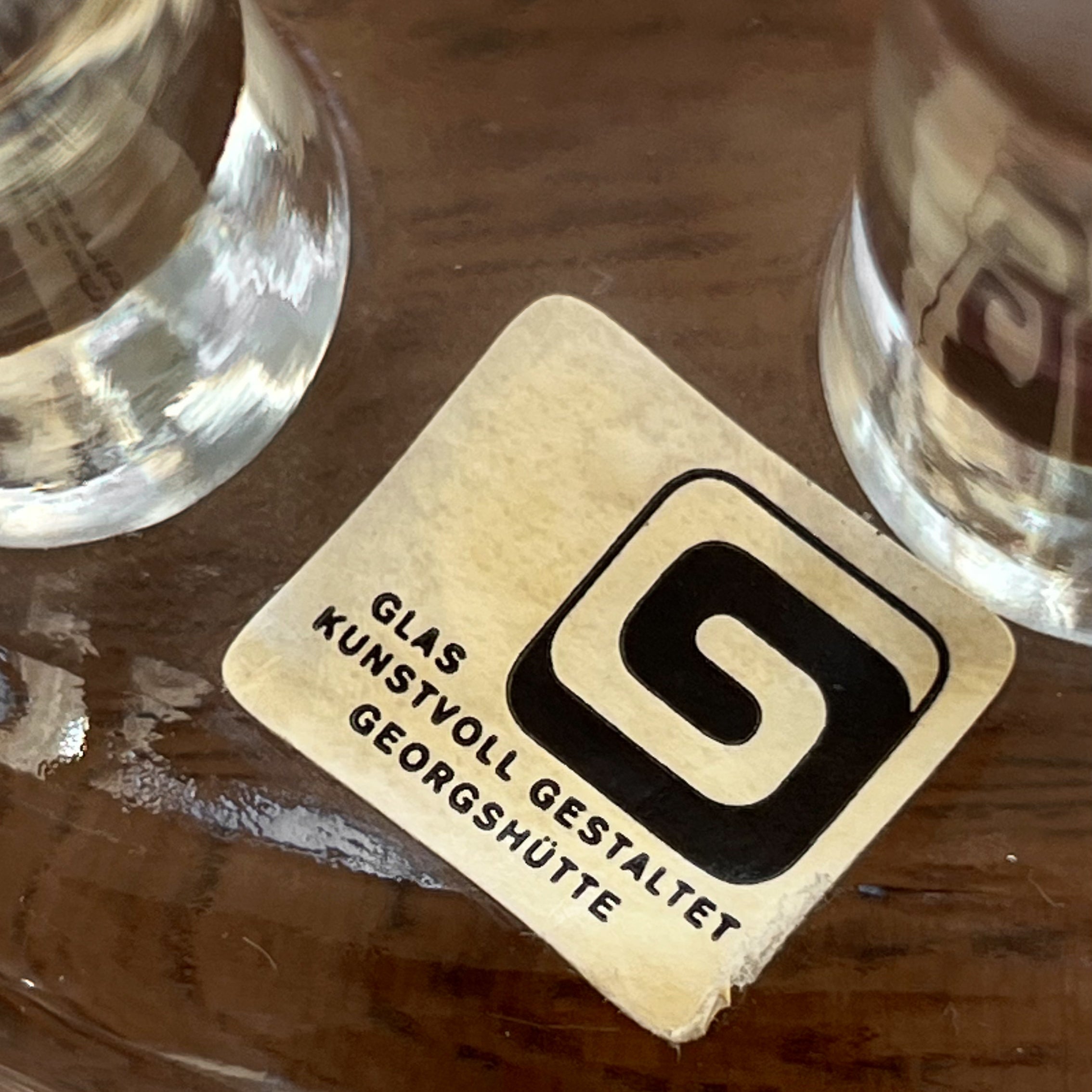 vintage glazen rechaud – georg schütte – theepotwarmer - waxinelichthouder – jaren 70 Noii HOME