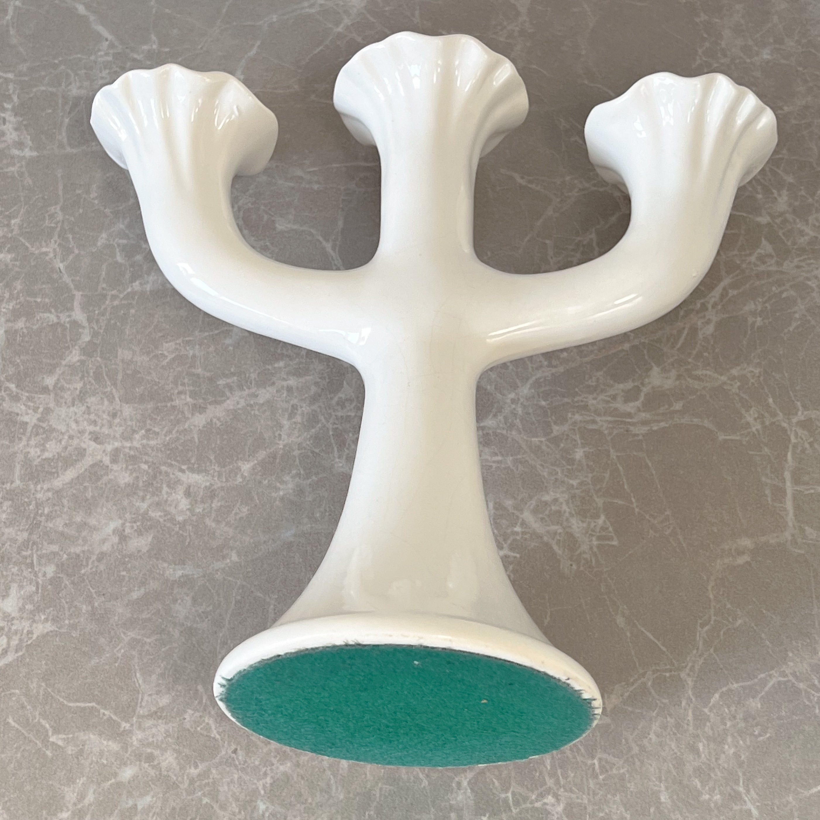 vintage keramische kandelaar met drie armen Noii HOME