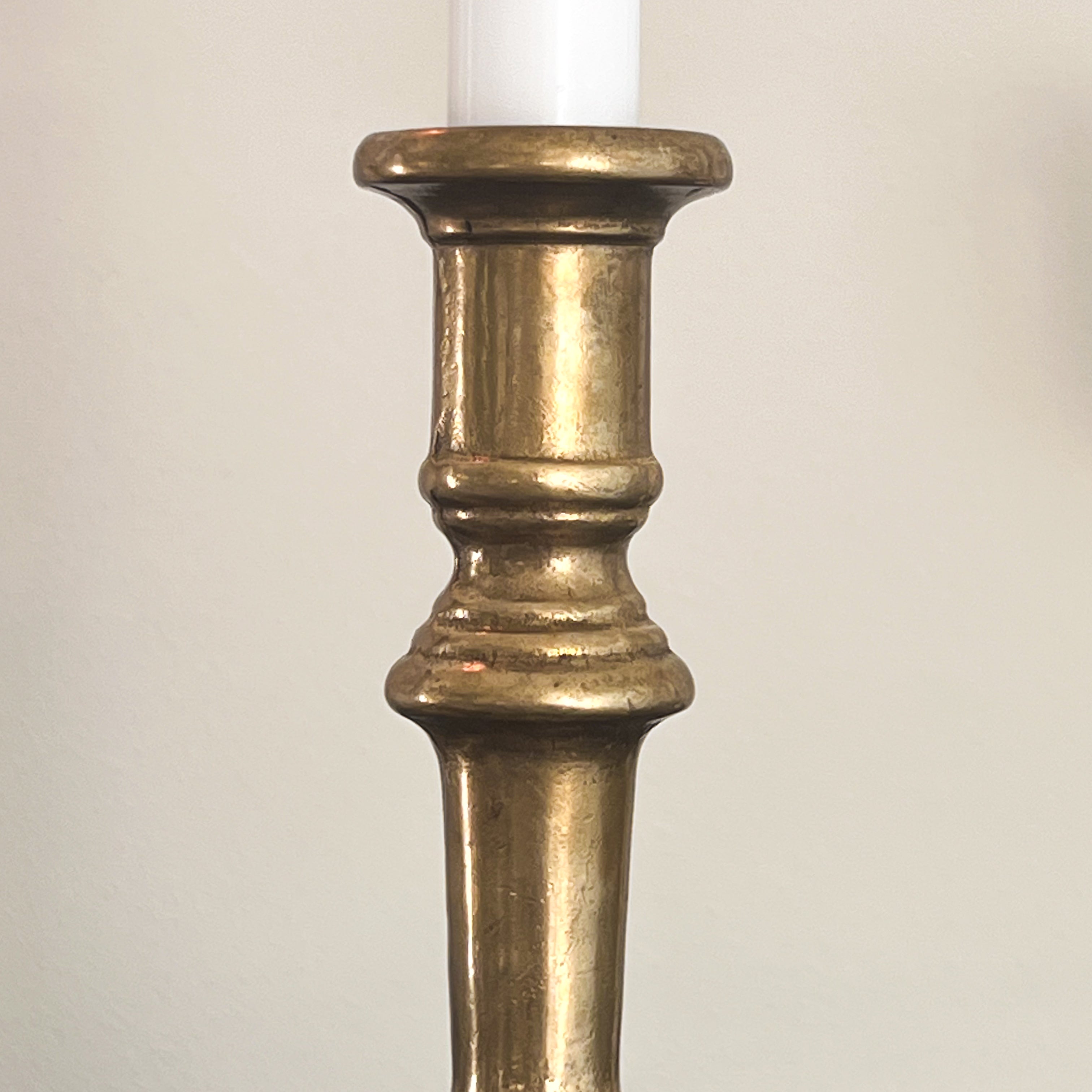 vintage messing kandelaren – robuust - set van 2 Noii HOME