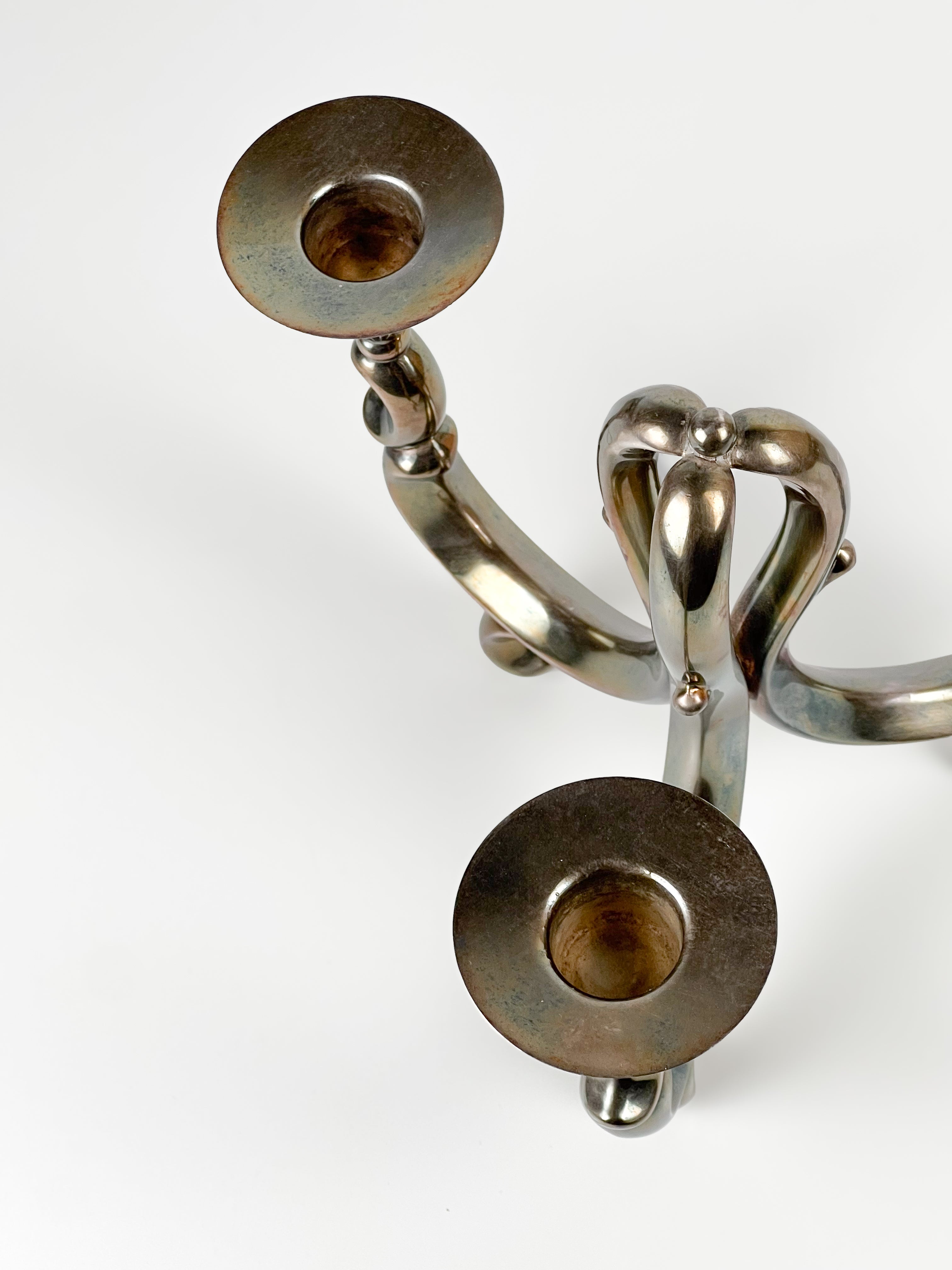 Vintage metalen 3-armige kandelaar – robuust & elegant Noii HOME