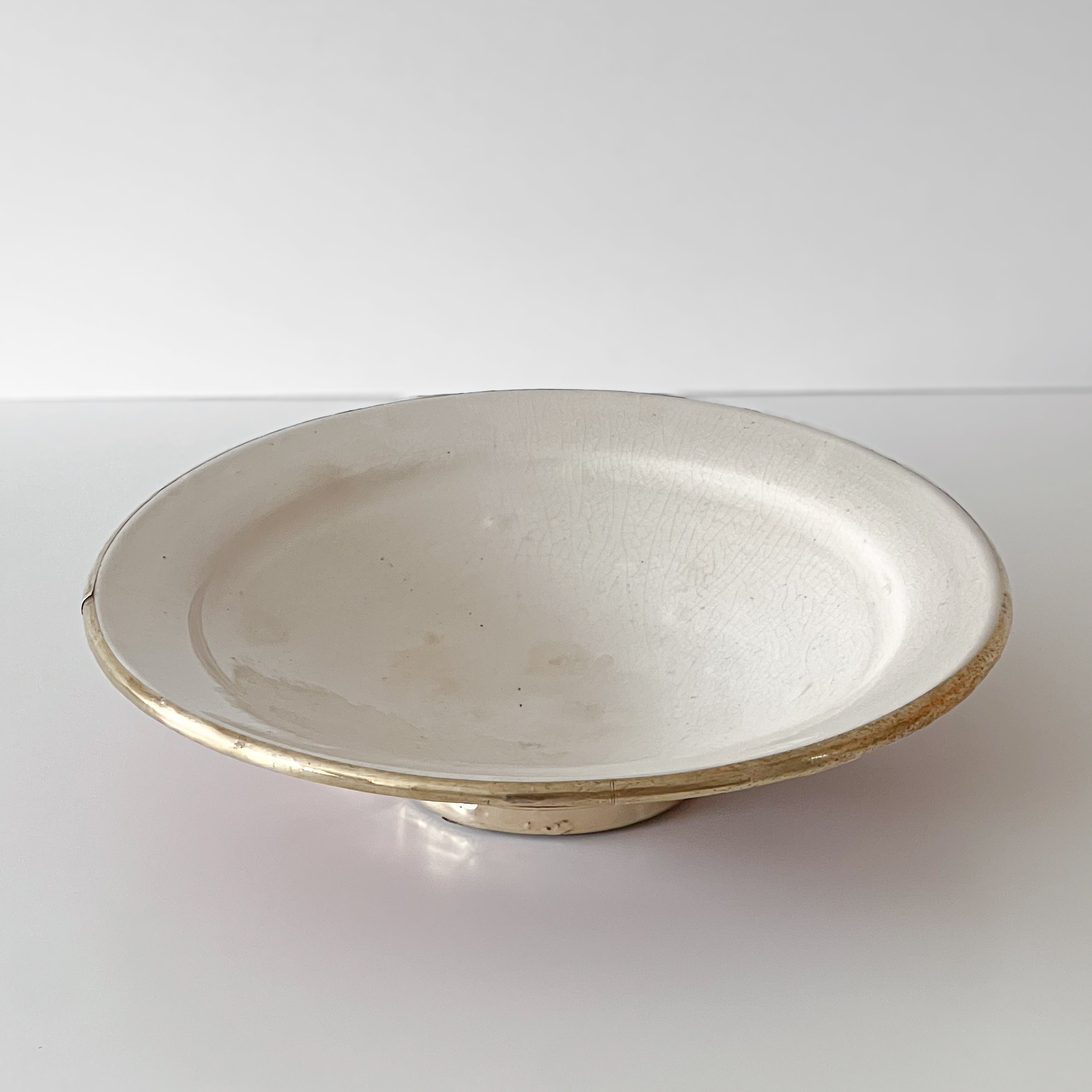 vintage spaanse keramieken schaal - wandbord met messing rand – noii home Noii HOME