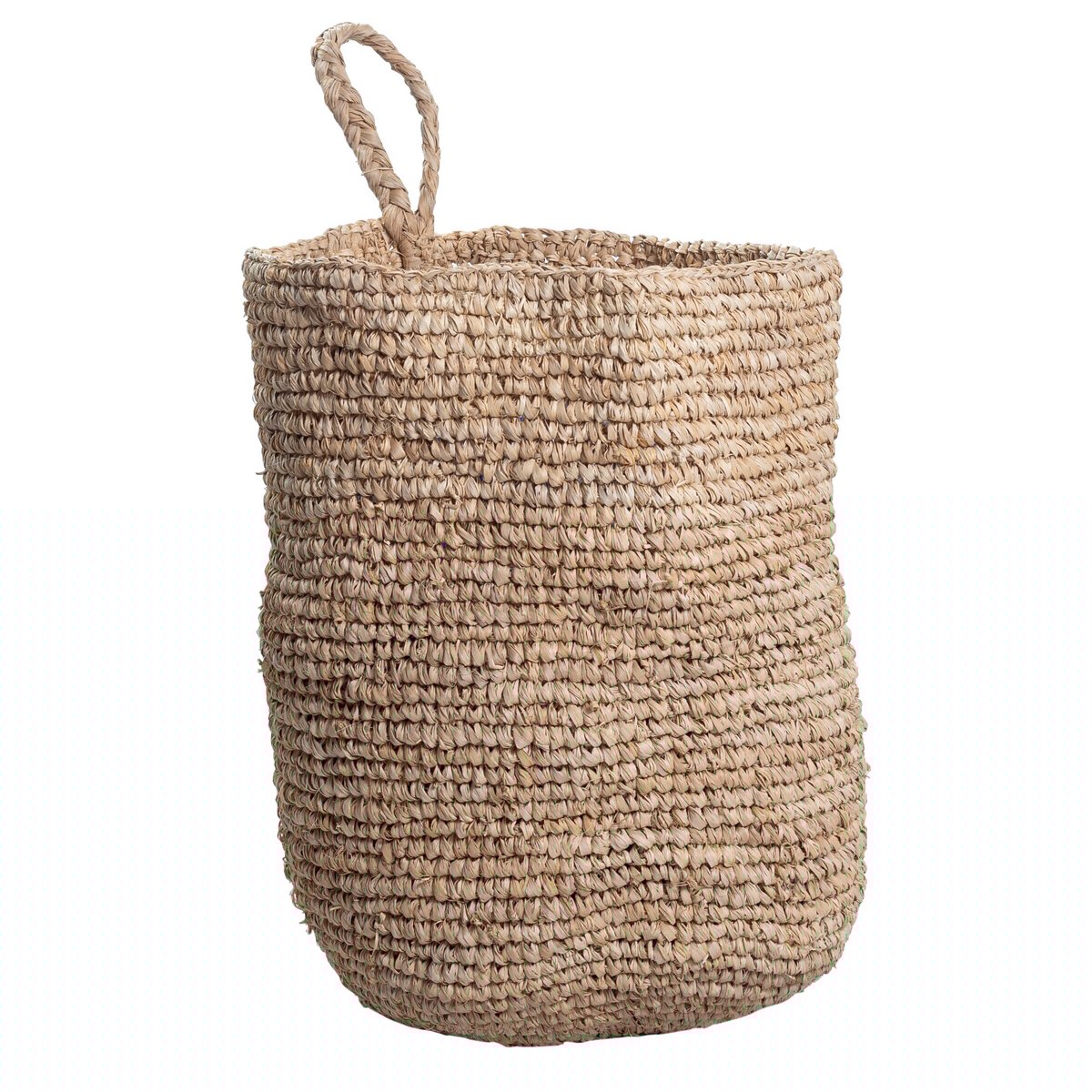 Wandmand UTARA Hangende opbergmand gemaakt van Raffia Soeji