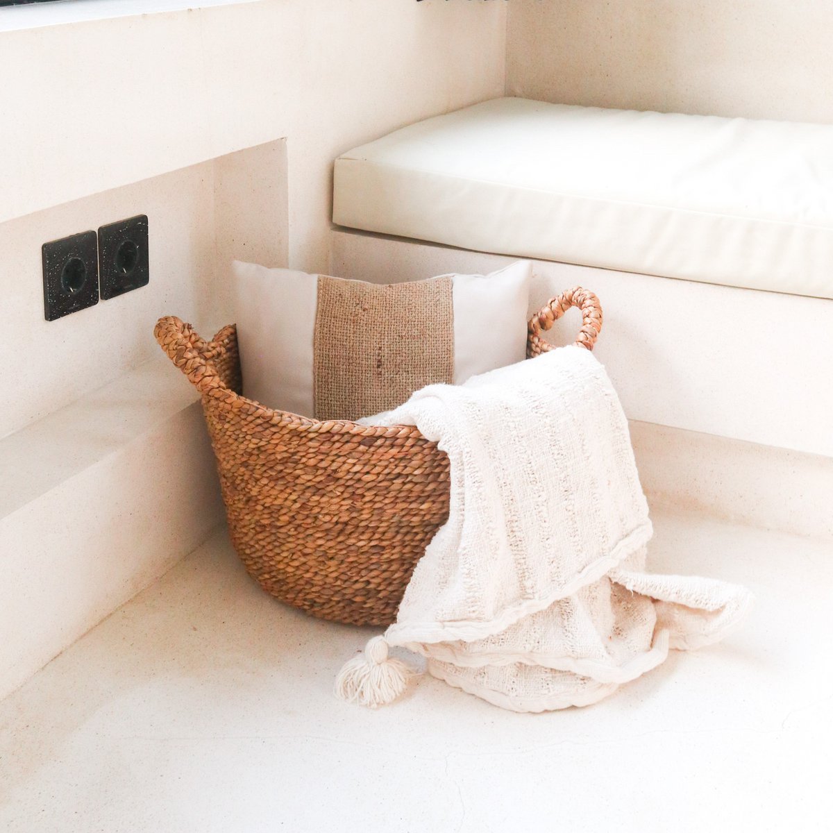 Wasmand | Plantenmand | Opbergmand SAMU van waterhyacint (3 maten) Soeji