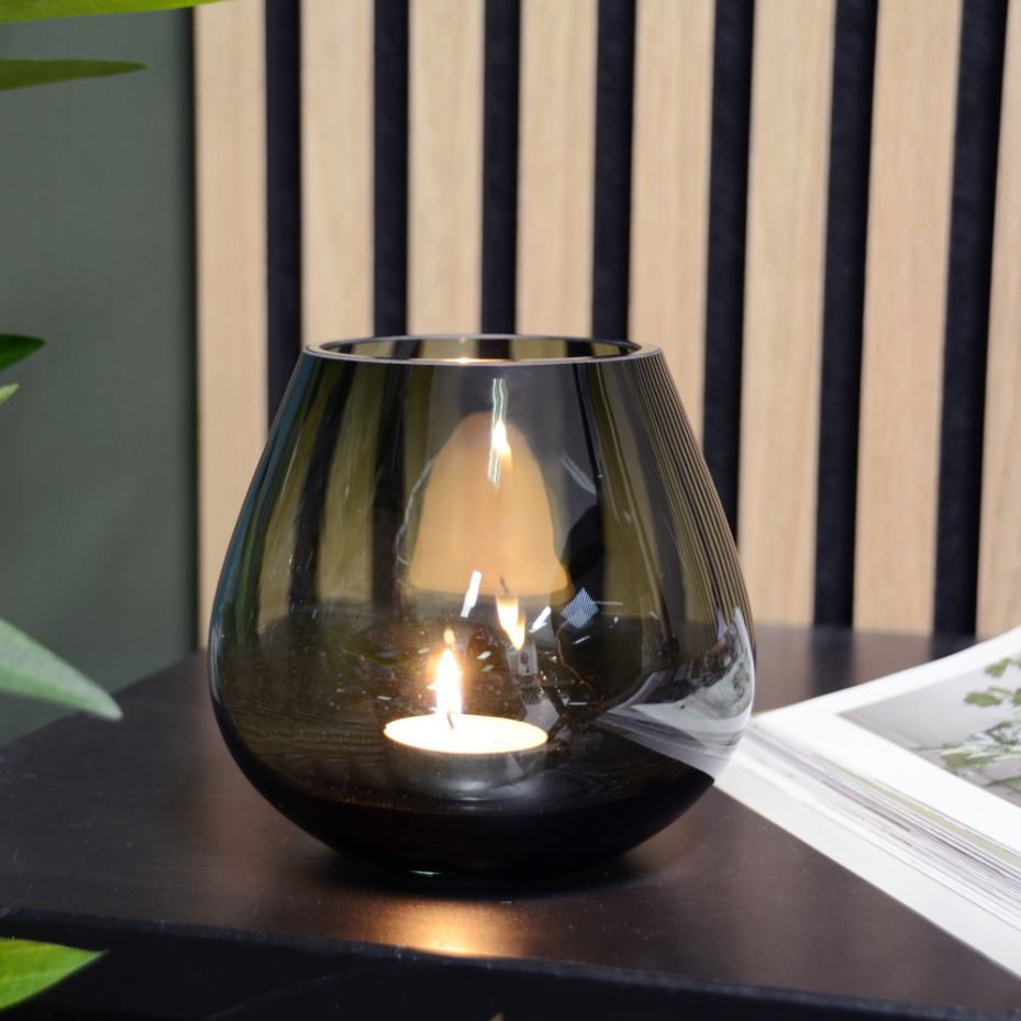 Waxinelichthouder - Tasman XS grey (set van 2 stuks) Vase The World