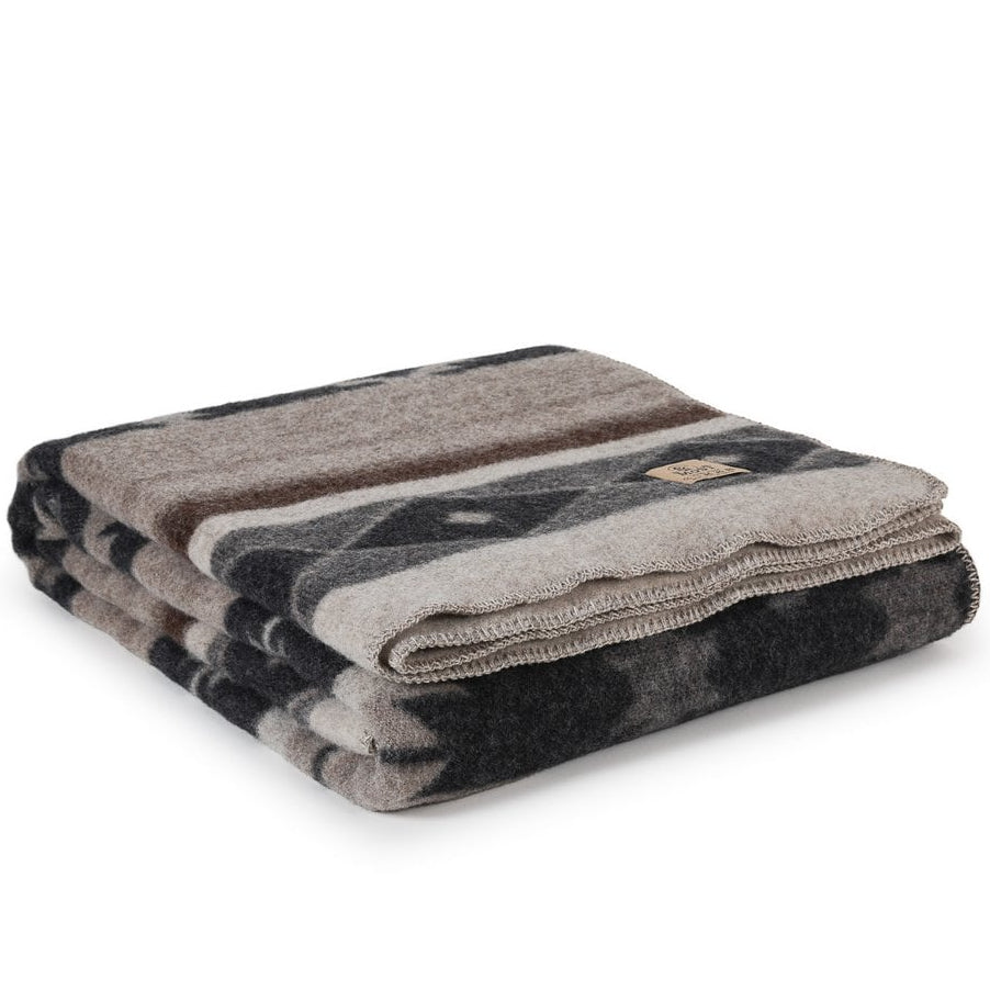 Wollen beddeken TRIBE - tweepersoons - beige MoST Blankets