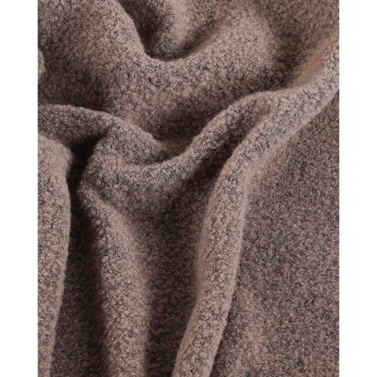 Wollen Boucle deken PARIS cappuccino MoST Blankets