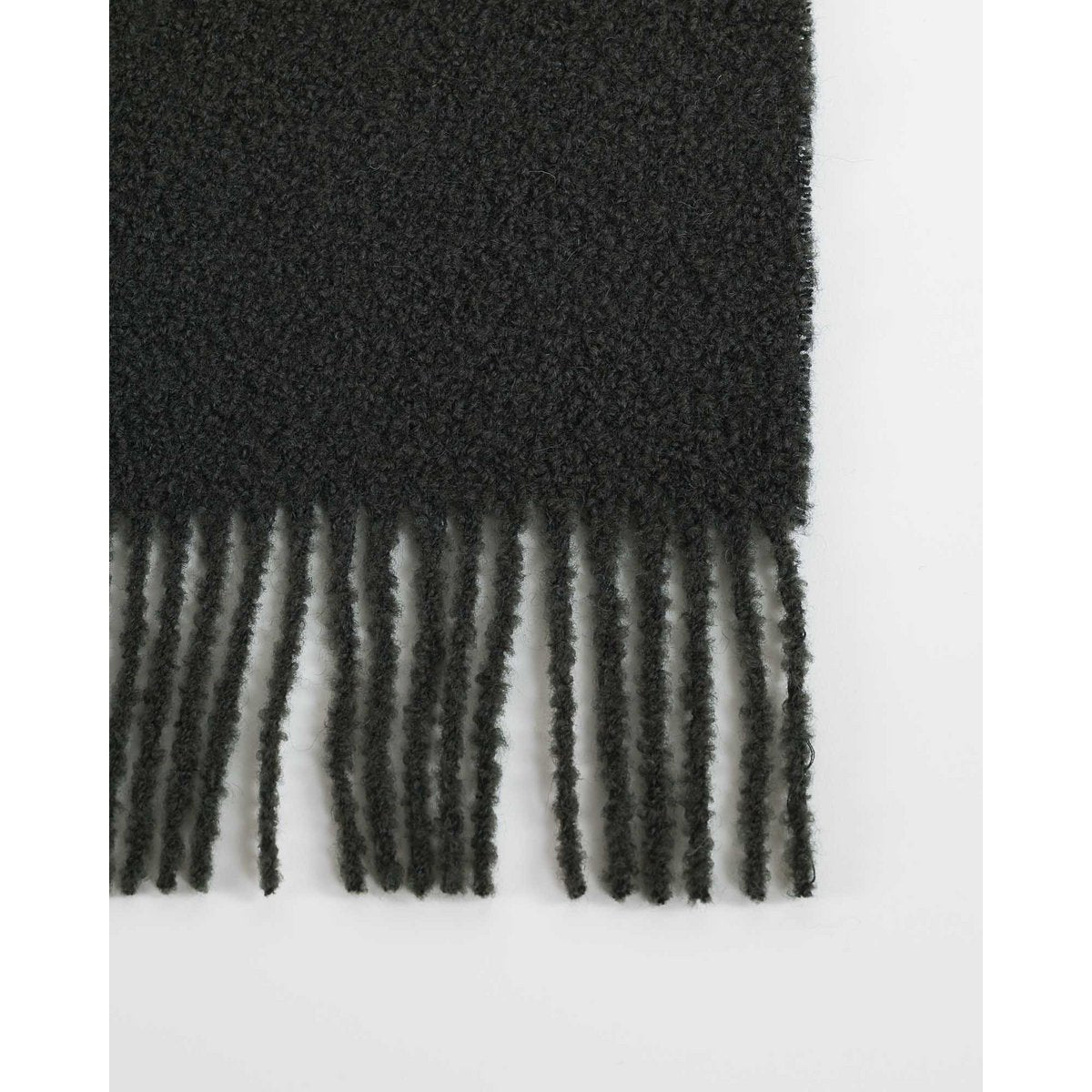 Wollen bouclé deken PARIS moerasgroen MoST Blankets