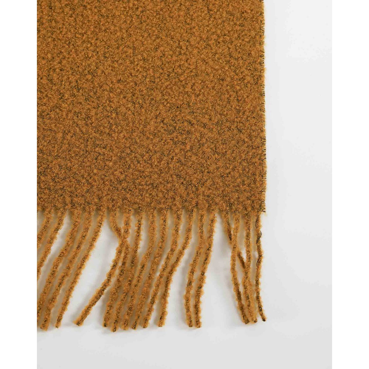 Wollen bouclé deken PARIS mosterdgeel MoST Blankets