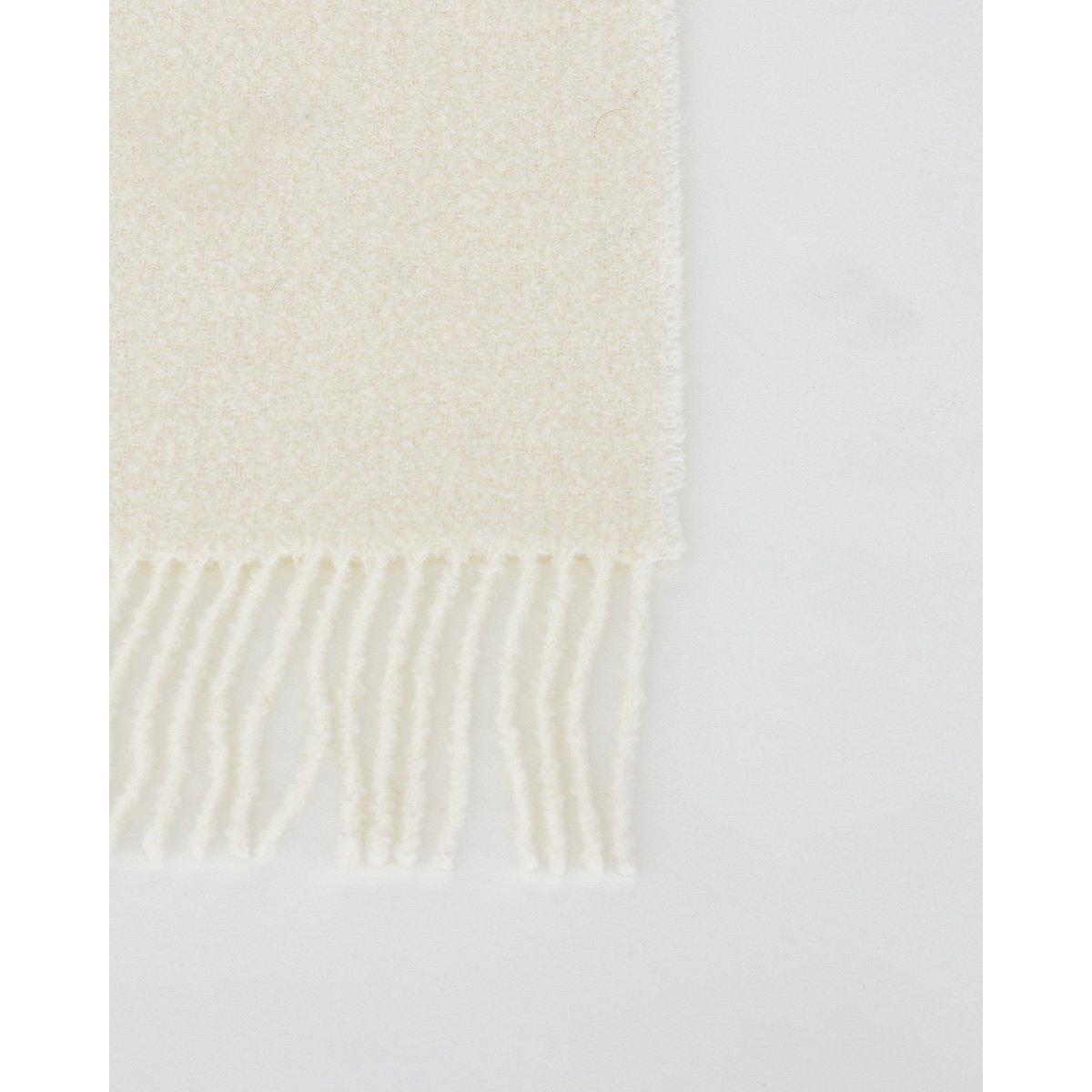 Wollen bouclé gooi deken Paris White MoST Blankets