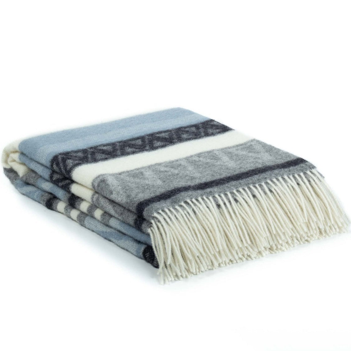 Wollen deken TRIANGEL blauw MoST Blankets