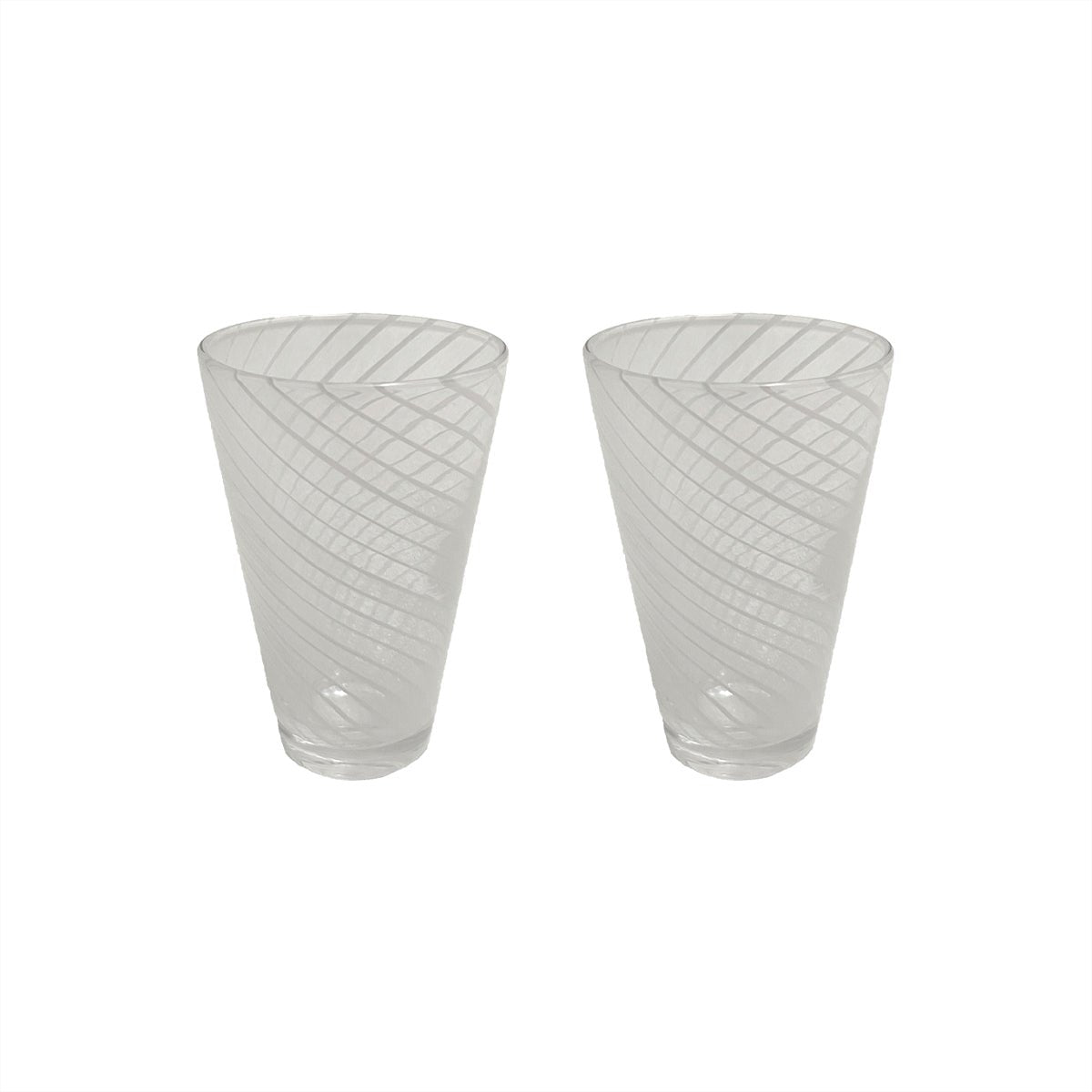 Yuka Swirl-glas - 2 stuks OYOY LIVING DESIGN
