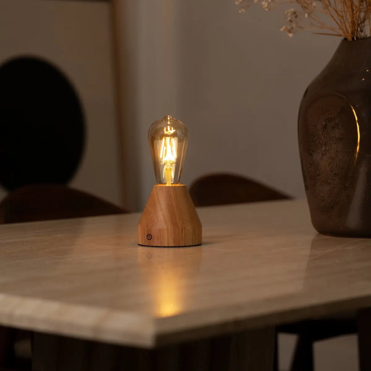 zavi lichtbruine oplaadbare tafellamp – tavellio amsterdam Tavellio - Amsterdam