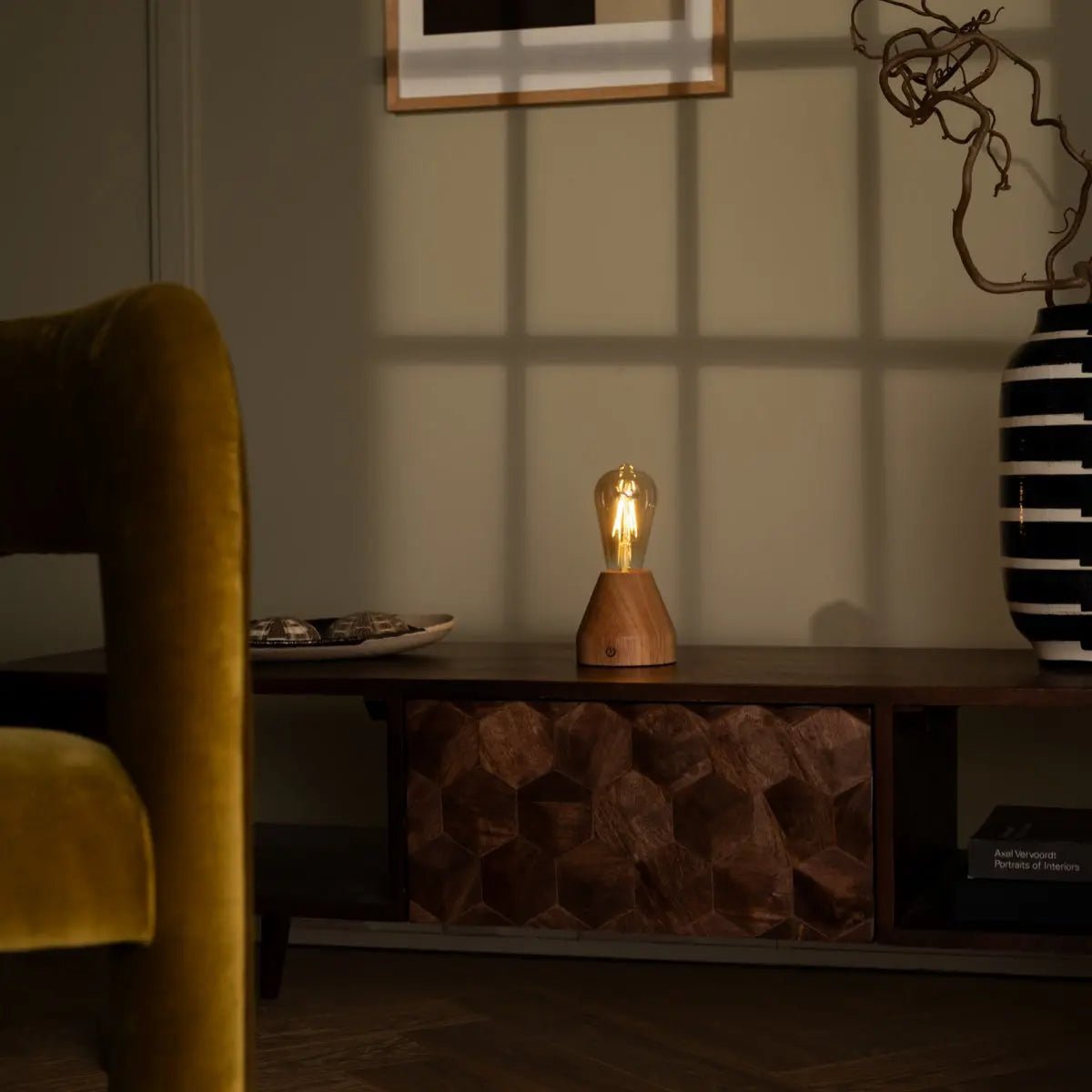 zavi lichtbruine oplaadbare tafellamp – tavellio amsterdam Tavellio - Amsterdam